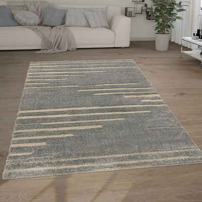 Hochflor-Teppich Hochflor Teppich Esszimmer Abstraktes Muster, Paco Home, Rechteckig, Höhe: 34 mm
