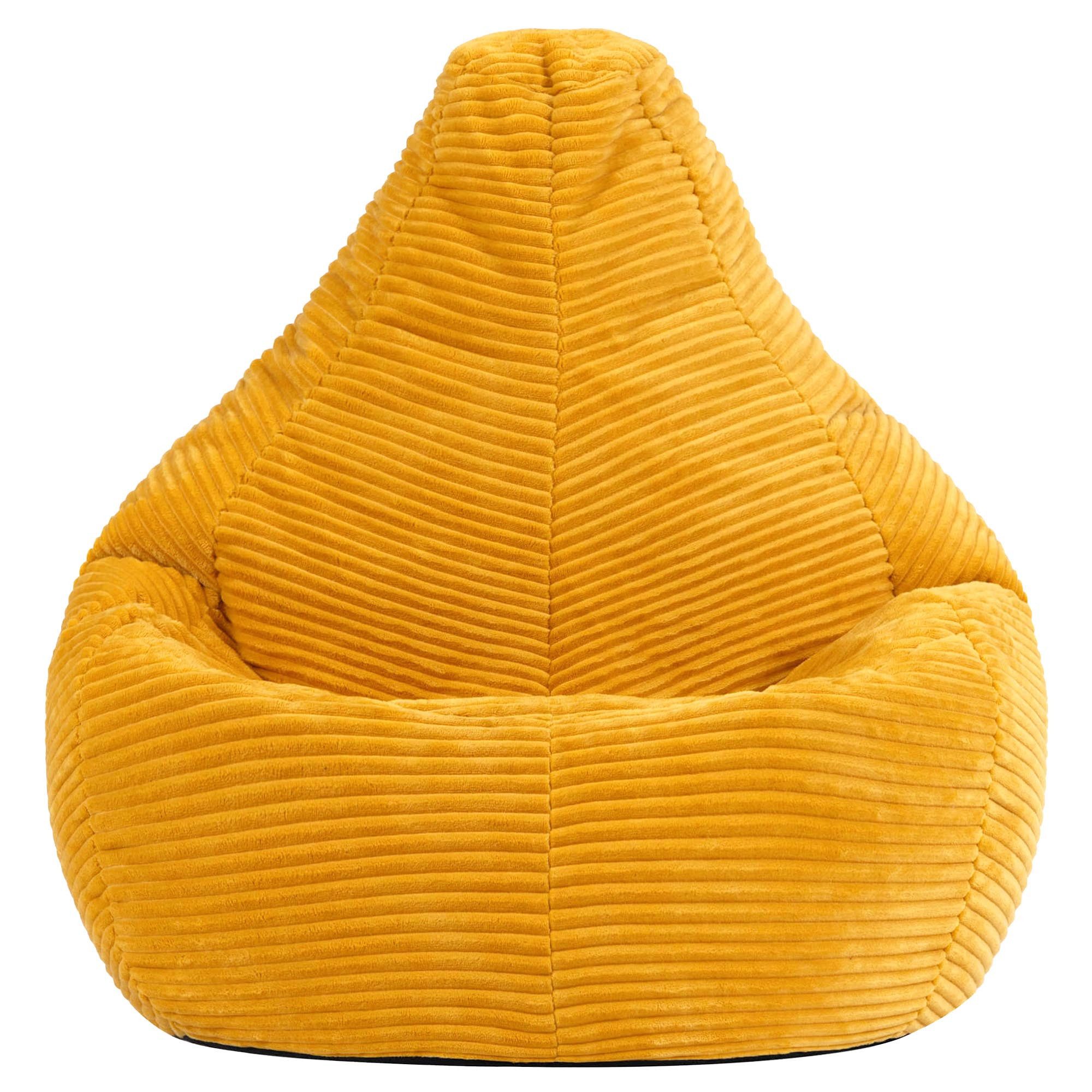 icon Sitzsack Kinder Sessel aus Cord Flauschig „Dalton", 69x59x65cm, Made in Germany, für Kinderzimmer, mit Füllung – Bild 4 von 5
