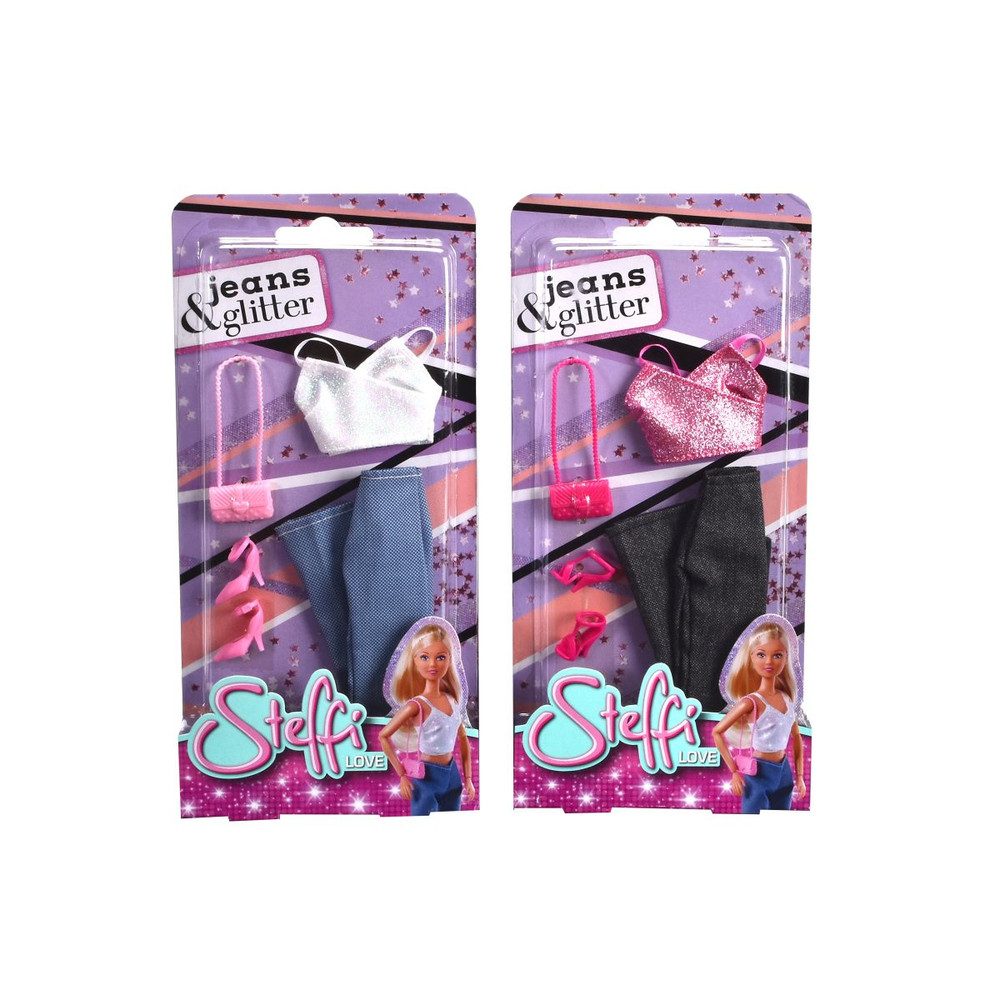 SIMBA Babypuppe Steffi Love - Jeans & Glitter - 1 Stück günstig online kaufen