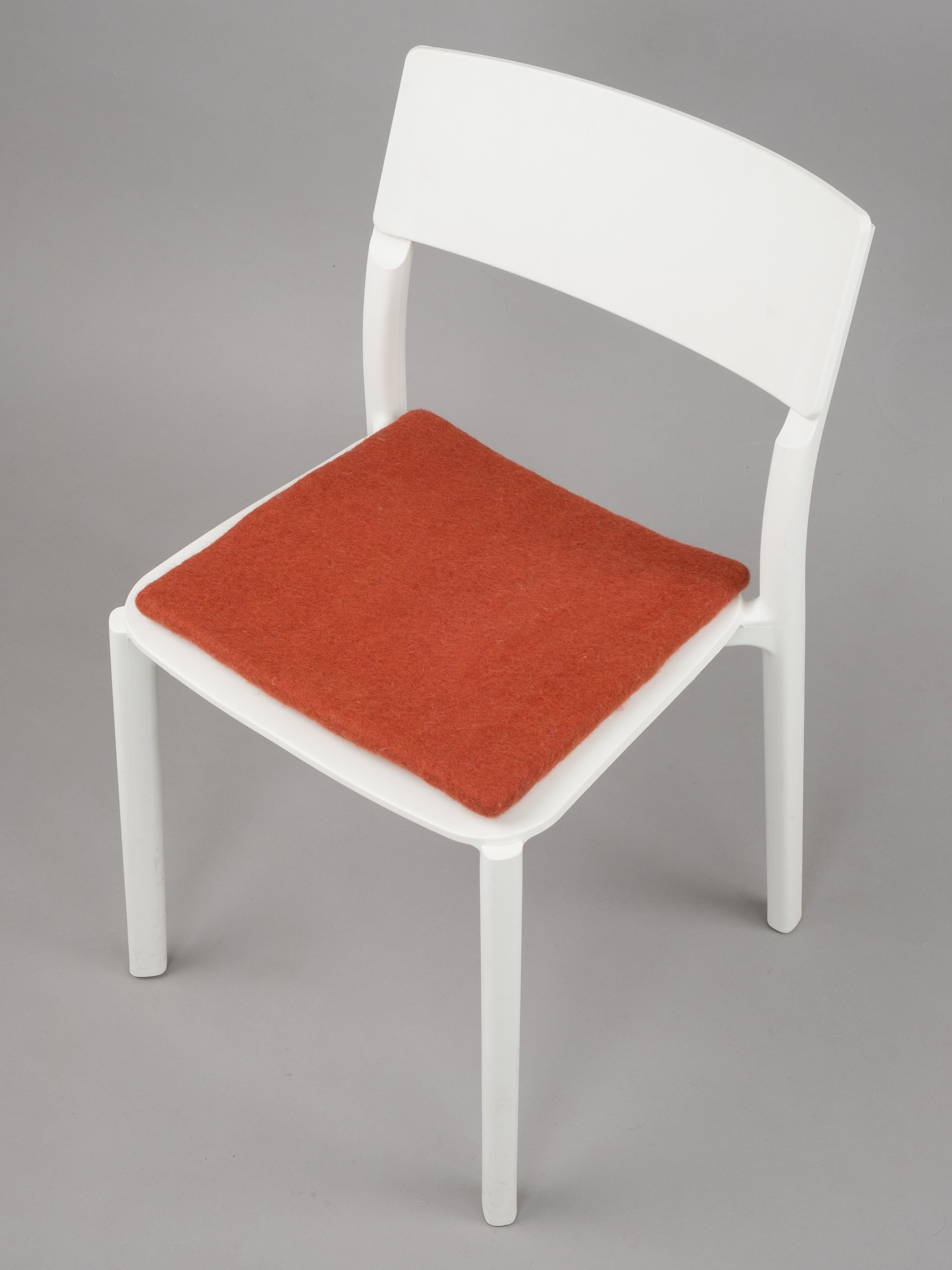 Sitzauflage quadratisch Lora reiner 36 myfelt quadratisch, schmutzabweisend - Stuhlkissen cm, 100% Schurwolle, Filz 36 x