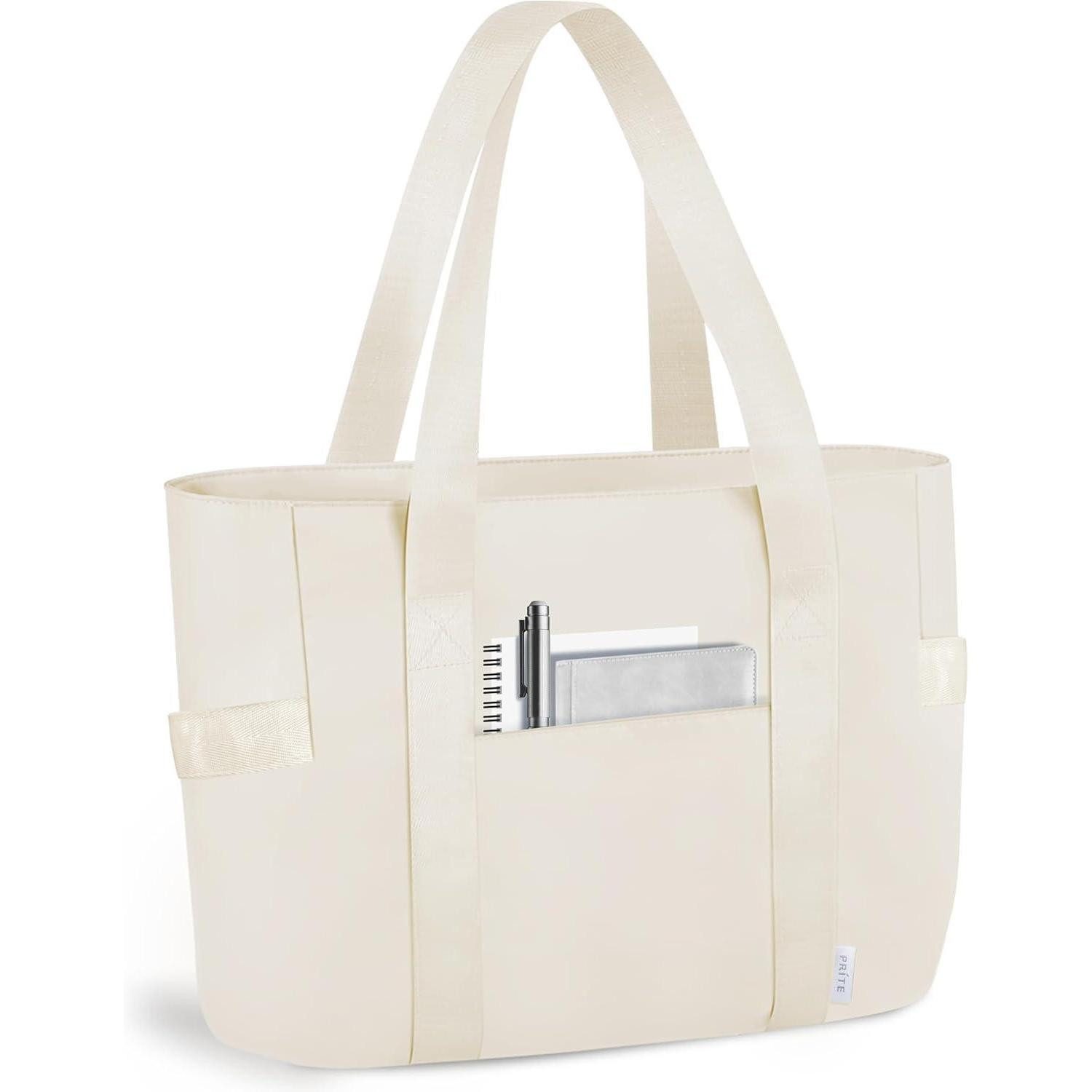 LuxusKollektion Laptoptasche Laptop Tragetasche Damen wasserdicht 40 6 cm Computerfach M Beige N