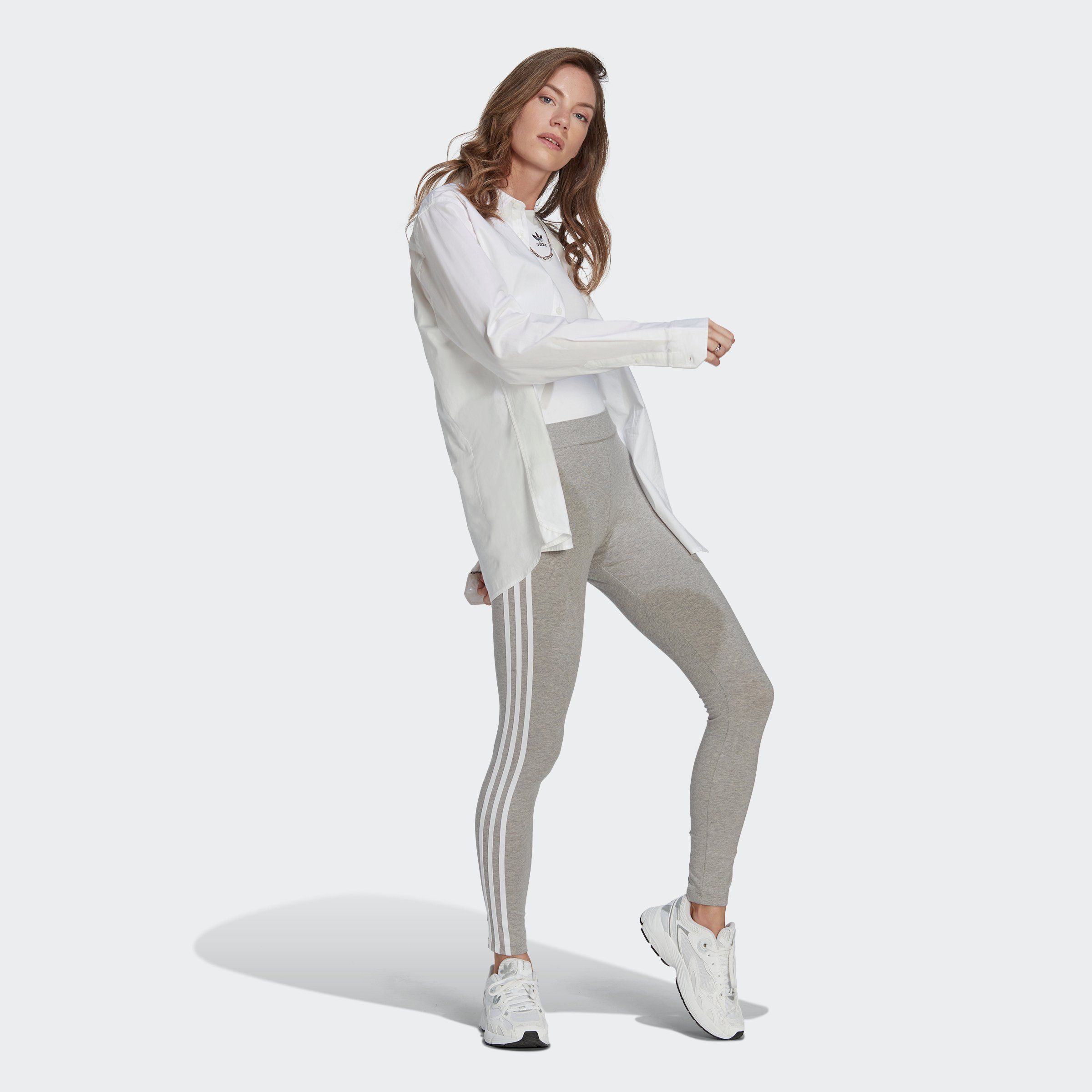 Heather 3-STREIFEN ADICOLOR Grey Medium CLASSICS Leggings (1-tlg) adidas Originals