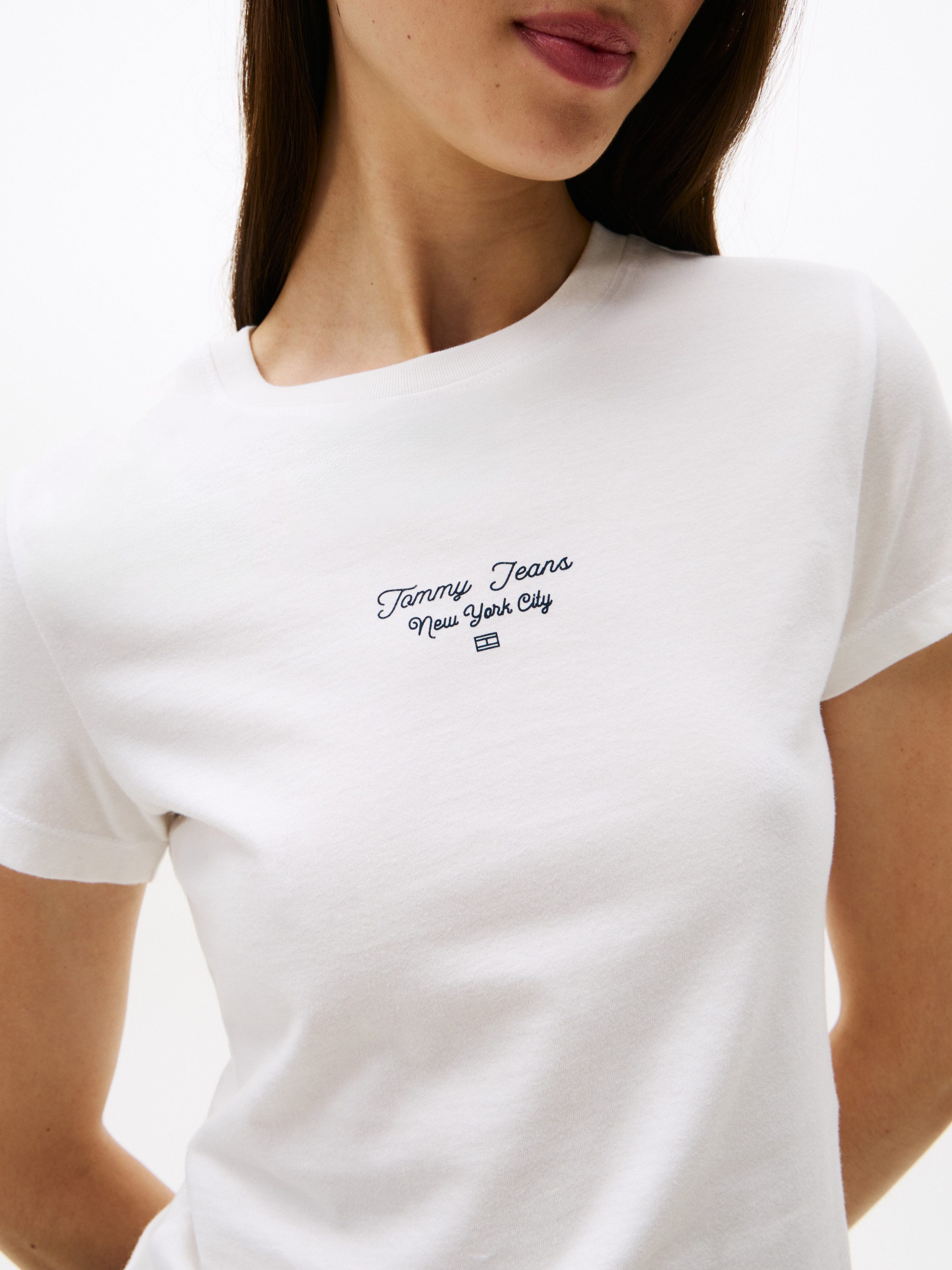 Tommy Jeans Kurzarmshirt TJW SLIM ESS LOGO 1 TEE EXT günstig online kaufen