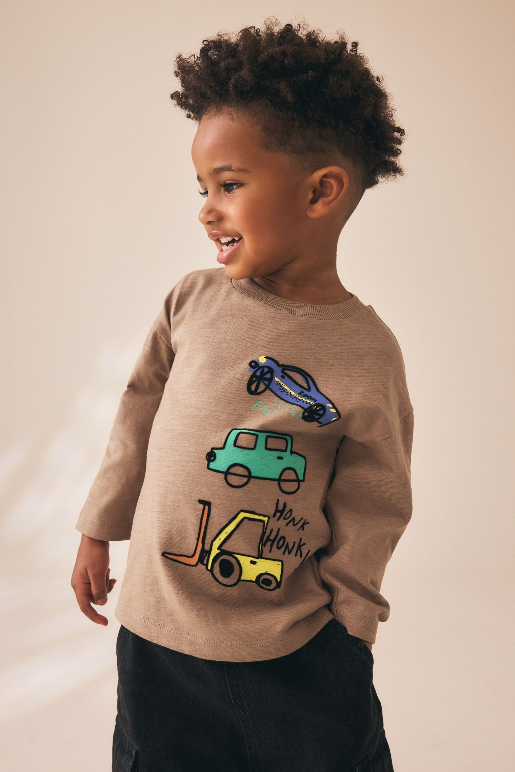Next Langarmshirt Langärmeliges Shirt mit Rückengrafik (1-tlg)
