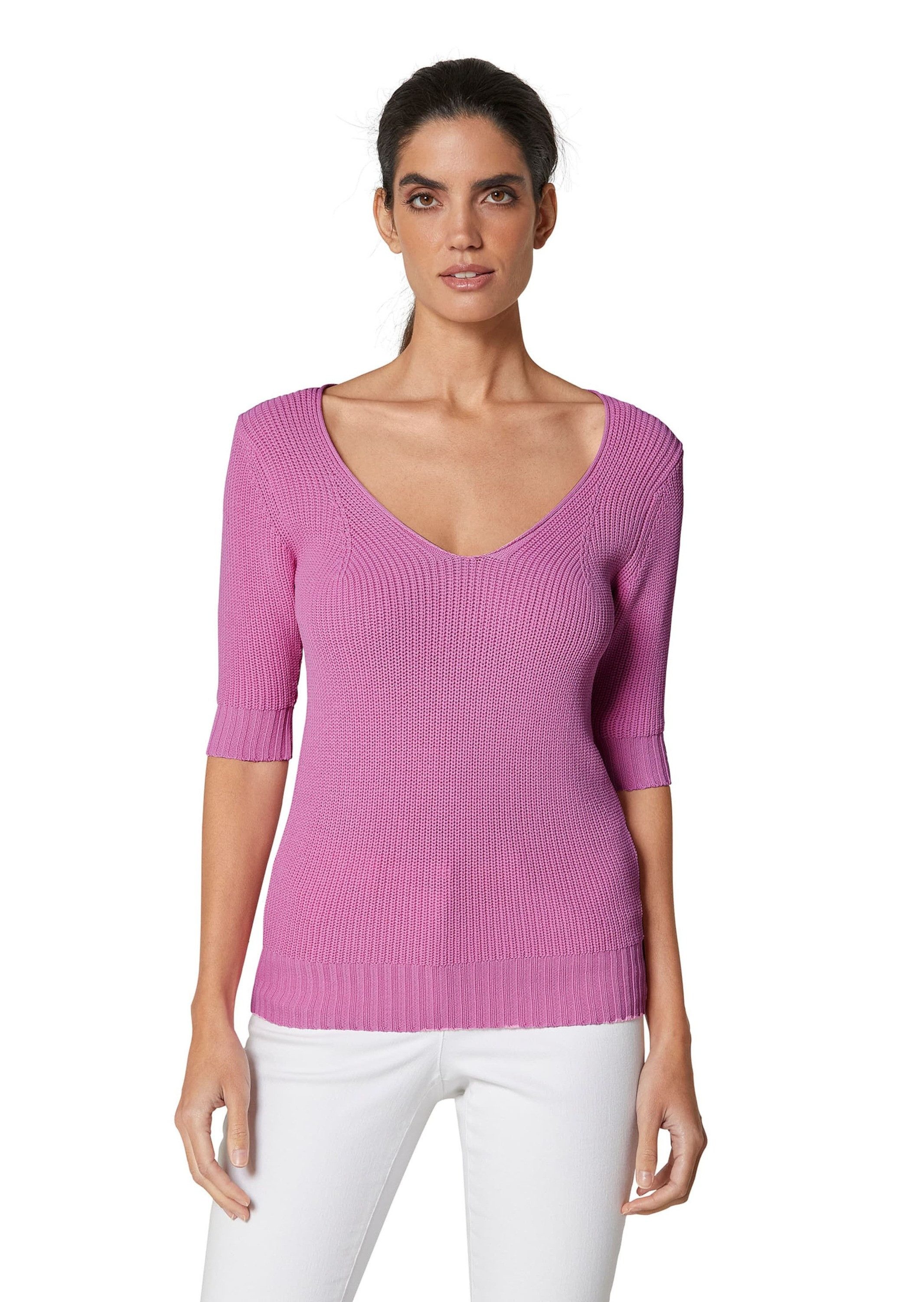 Strickpullover Strickpullover mit kurzen Ärmeln