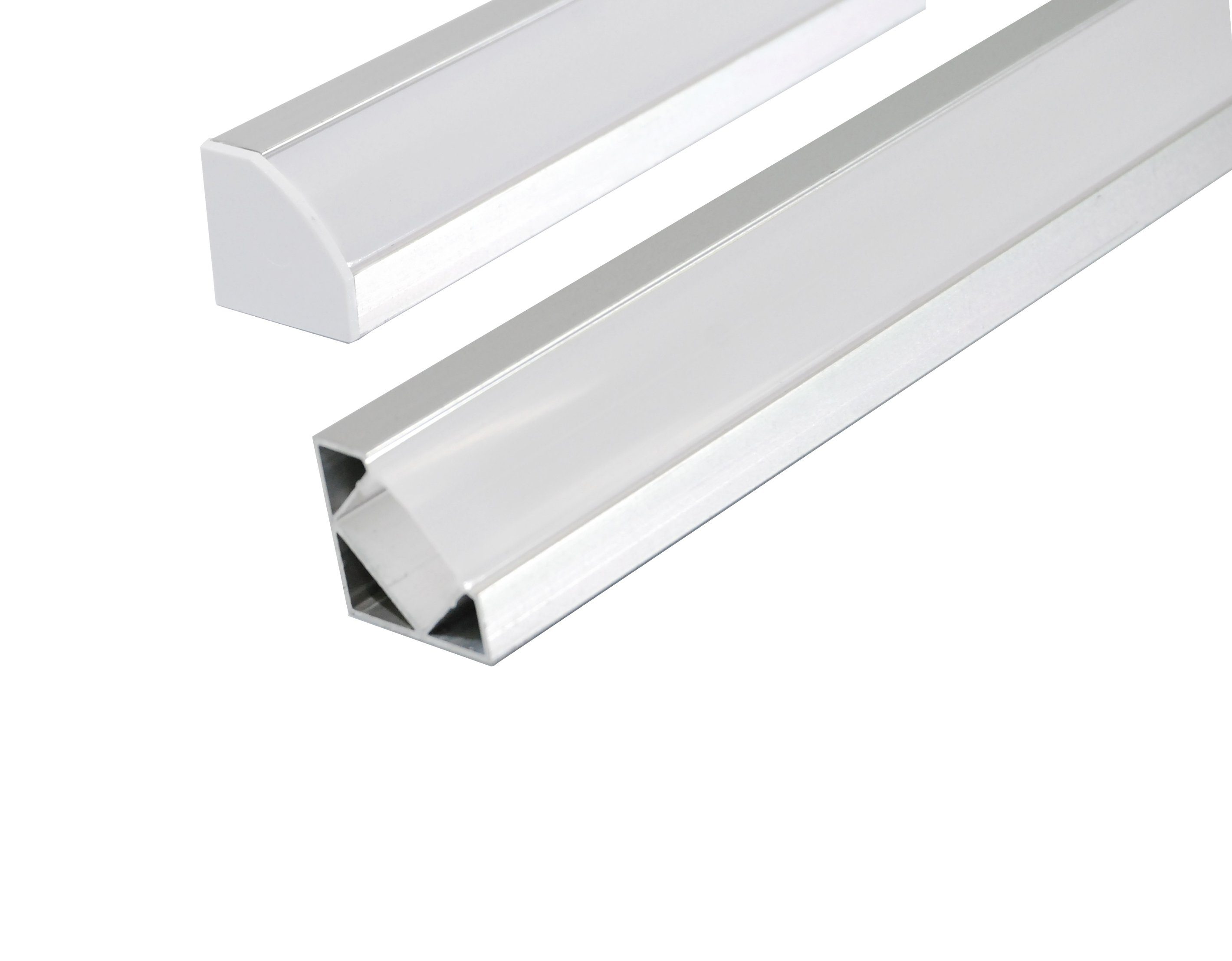 ENERGMiX LED-Stripe-Profil 2 m Eckprofil Eckleiste Aluprofil Alu