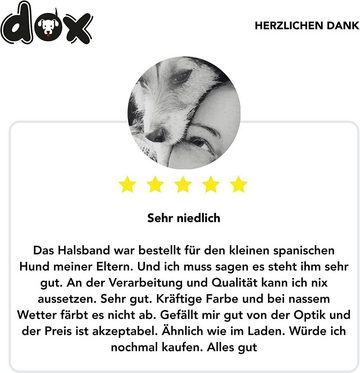 DDOXX Hunde-Halsband Nylon Hundehalsband, reflektierend, verstellbar, Lila M (1Er Pack)