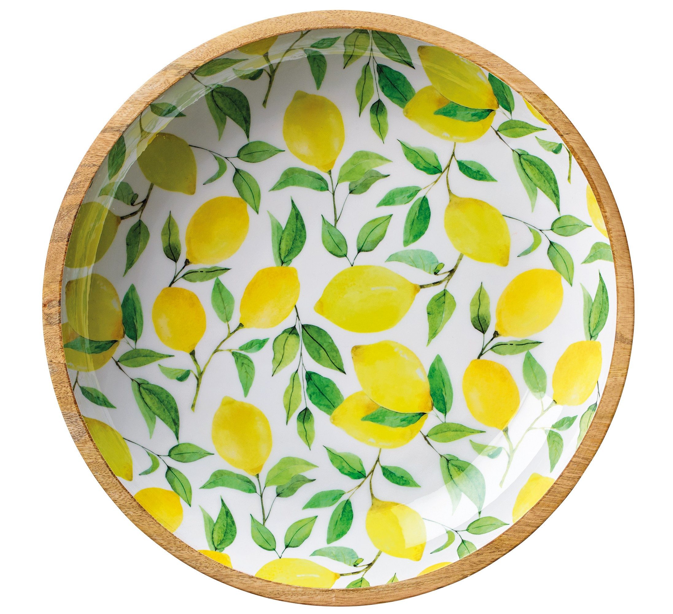 ZASSENHAUS Schale Schüssel Schale Obstschale Mangoholz Ø35 x 6cm ZASSENHAUS LEMON 080339, Material: Mangoholz