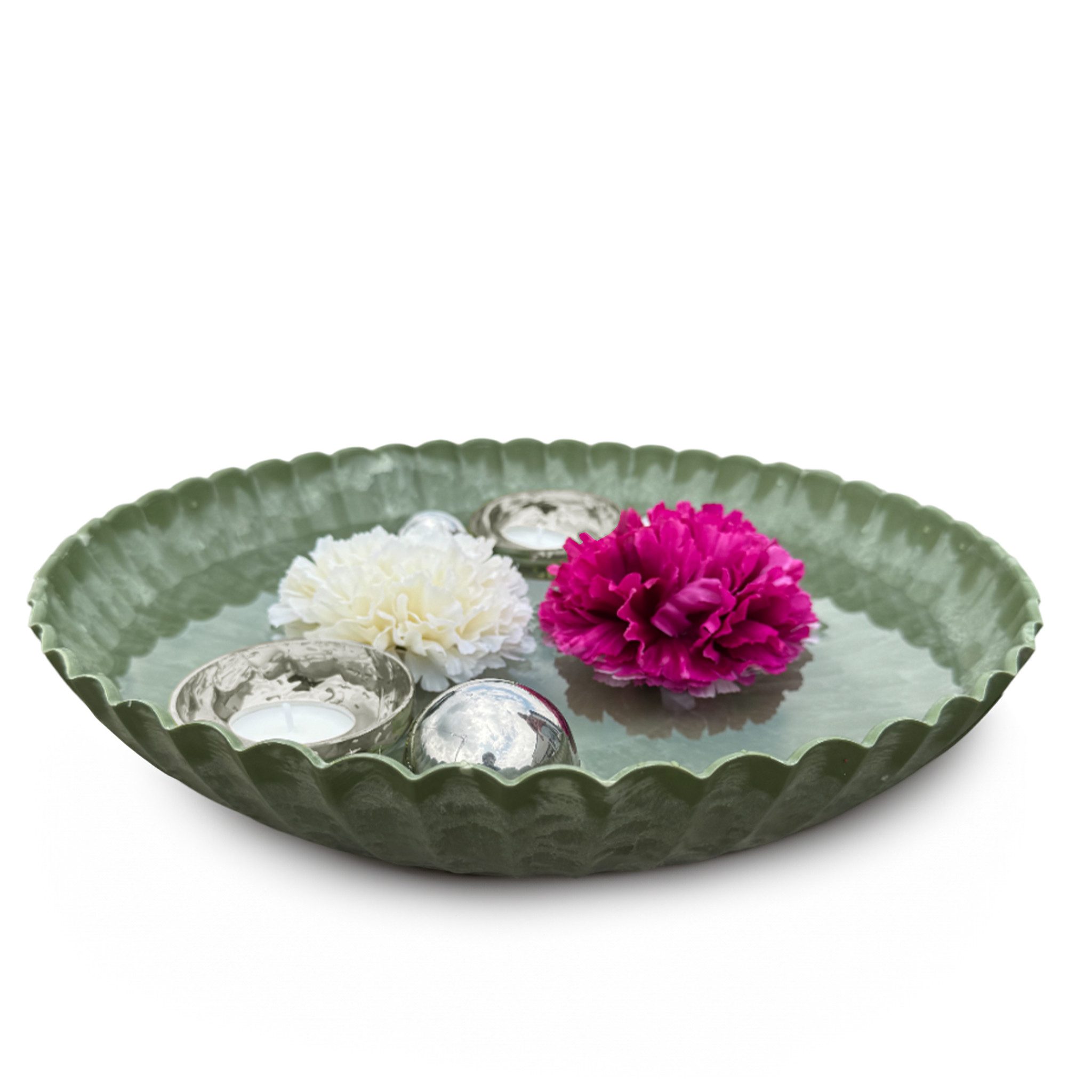 matches21 HOME & HOBBY Wasserspiel Miniteich Set Schale in Grün, Schwimm Te günstig online kaufen