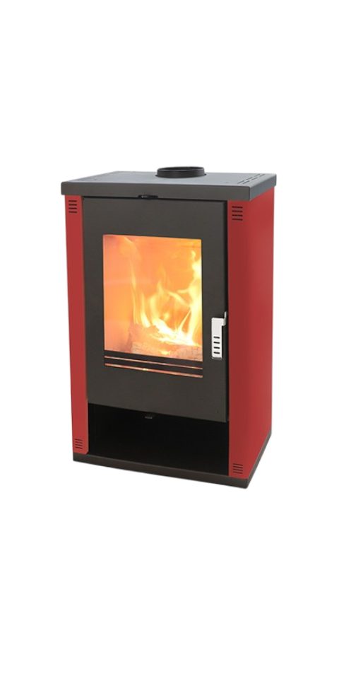 Verso Kaminofen Theia Bourgundy