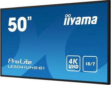 Iiyama Monitor ProLite LE5041UHS-B1 - 125.7 cm (49.5) - 3840 x 2160 4K TFT-Monitor (3840 x 2160 px, 4K Ultra HD, 9 ms Reaktionszeit, VA, Lautsprecher)