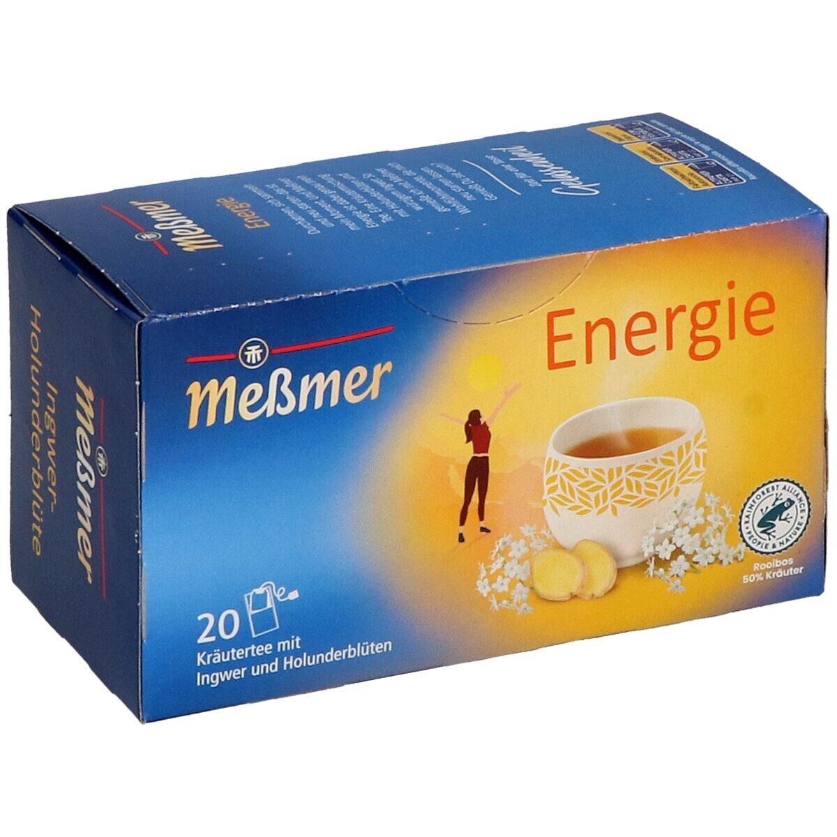 Meßmer Tee Energie, Kräutertee mit Ingwer und Holunderblüten