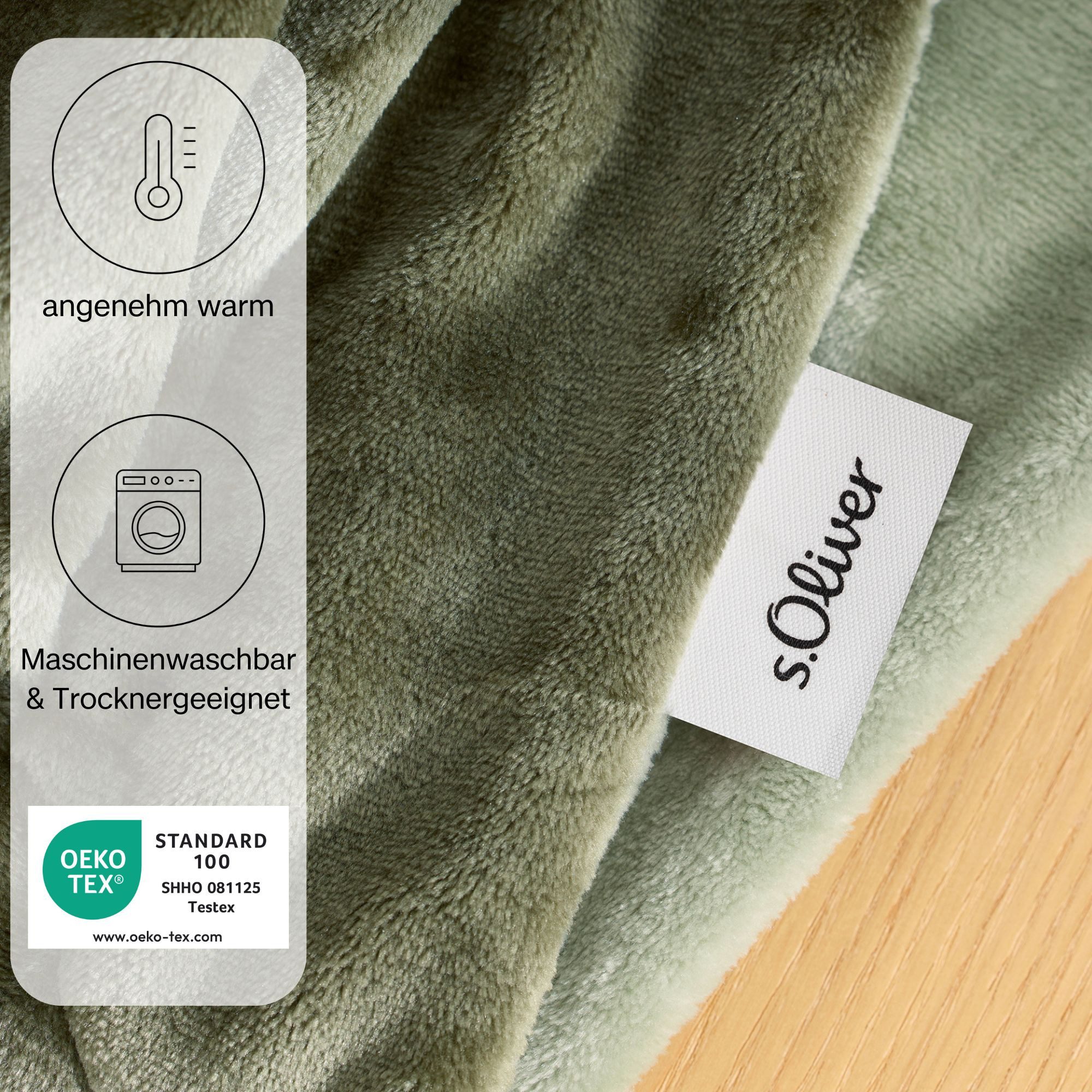 Wohndecke Doublesoft, Kuscheldecke, Deal, Kissen geschenkt!, s.Oliver, Kuscheldecke 150x200 cm, GRATIS-Zugabe:2x Kissenhülle (Reißverschluss)
