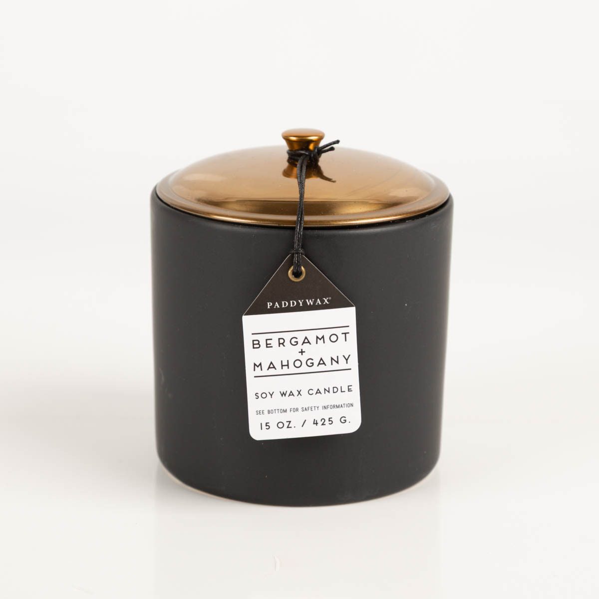 Paddy Wax Duftkerze Duftkerze Hygge Black Bergamot & Mahagoni 425 g – Paddywax (1-tlg)