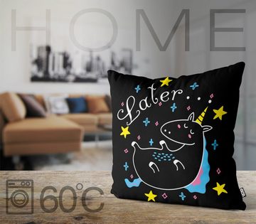 Kissenbezug, VOID, Sofa-Kissen Later Sleepy Unicorn Einhorn Outdoor Indoor Unicorn tier