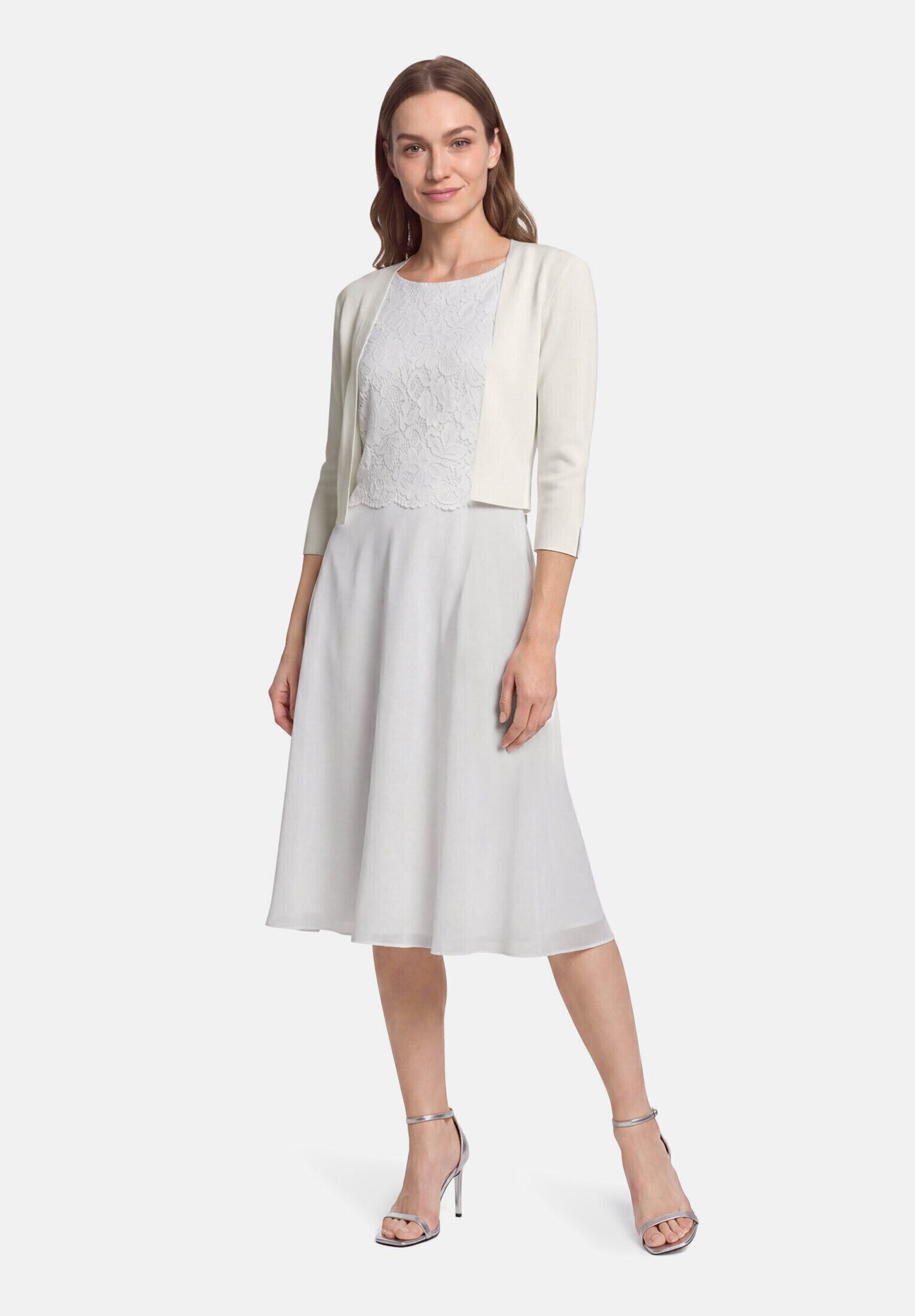 Vera Mont Strickjacke Damen langarm (1-tlg) Ärmelschlitz