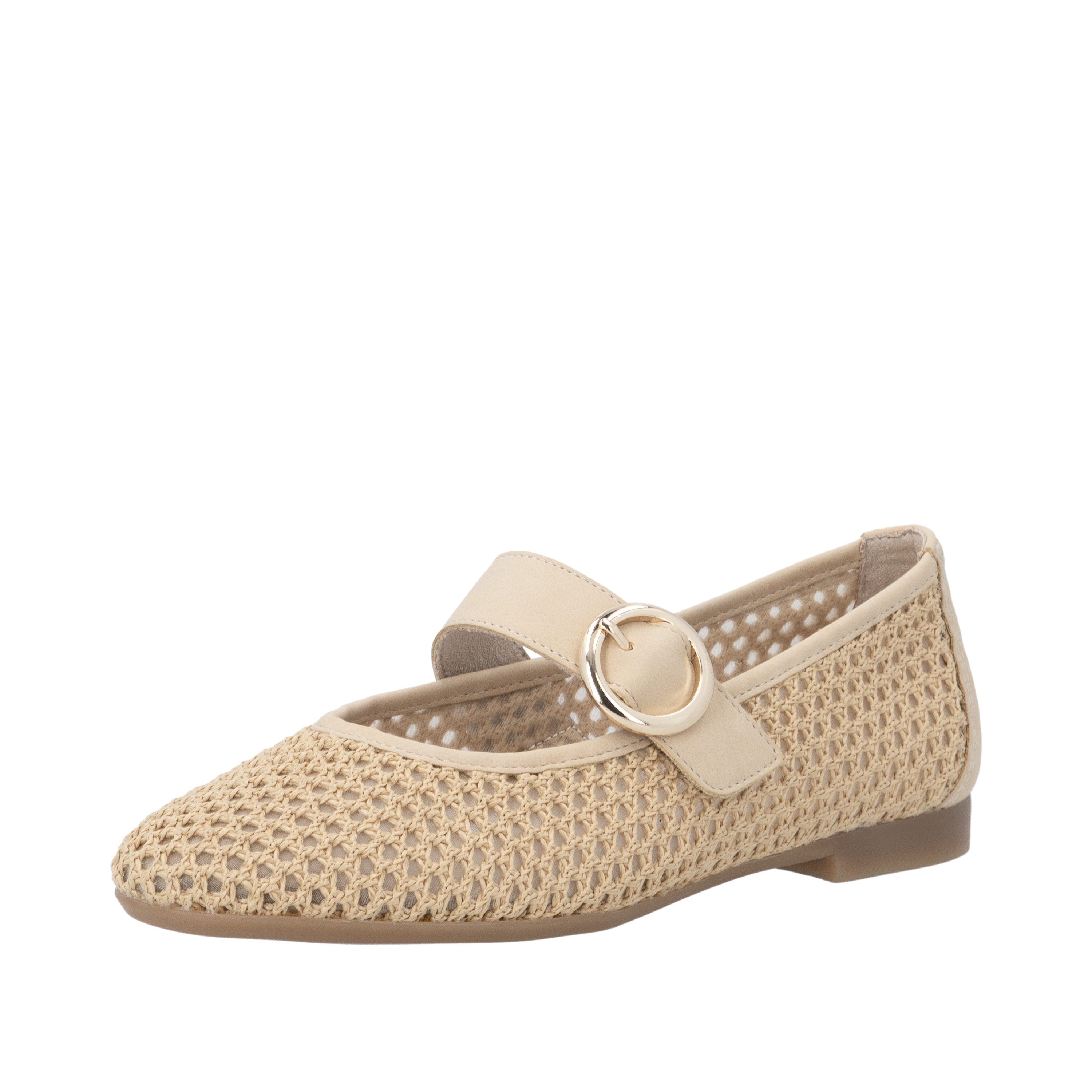 Remonte Riemchenballerina Sommerschuh, Flat, Ballerina, Schlupfschuh mit weicher Innensohle