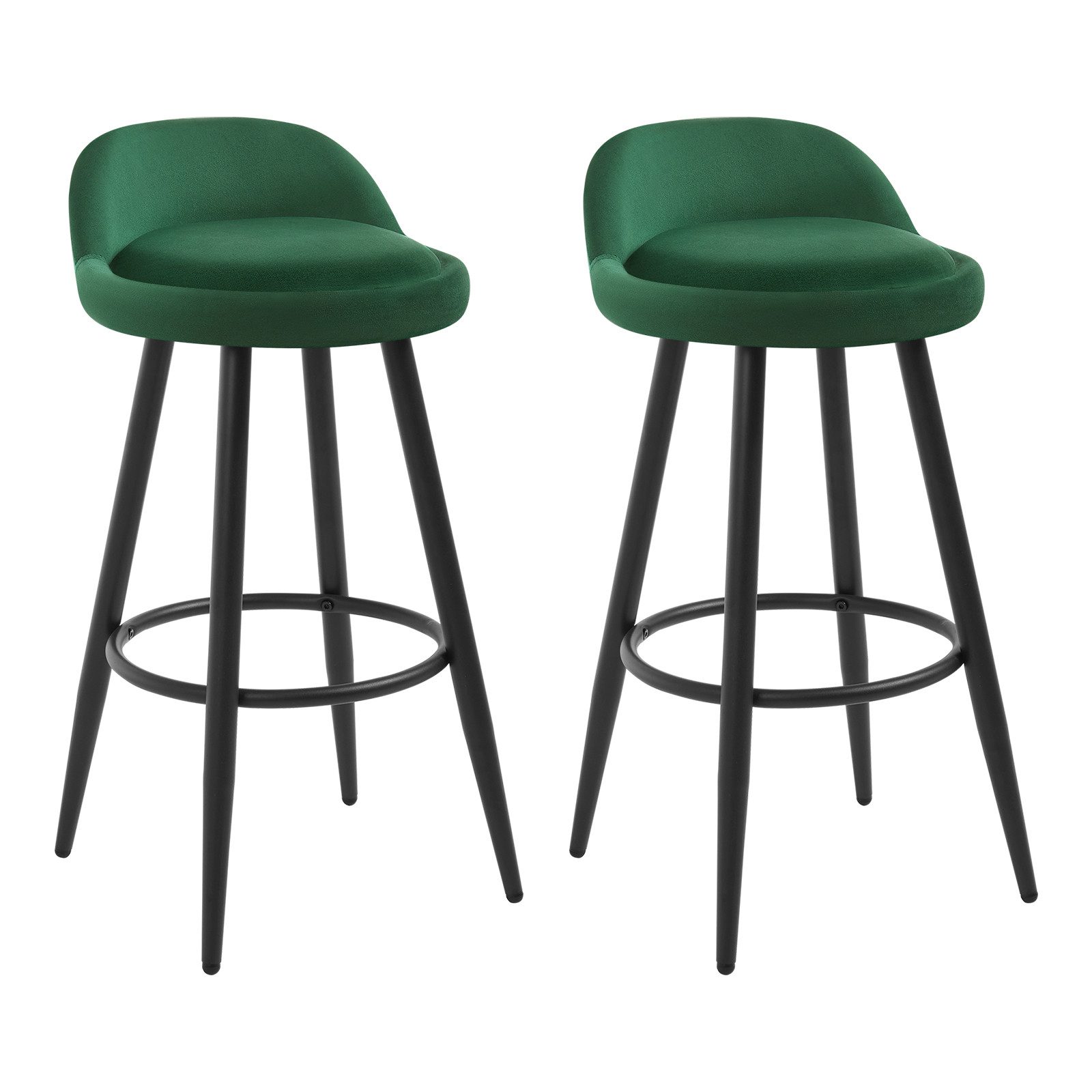 Woltu Barhocker (Set, 2 St), Barstühle mit Lehne, Belastbarkeit bis 150 kg günstig online kaufen