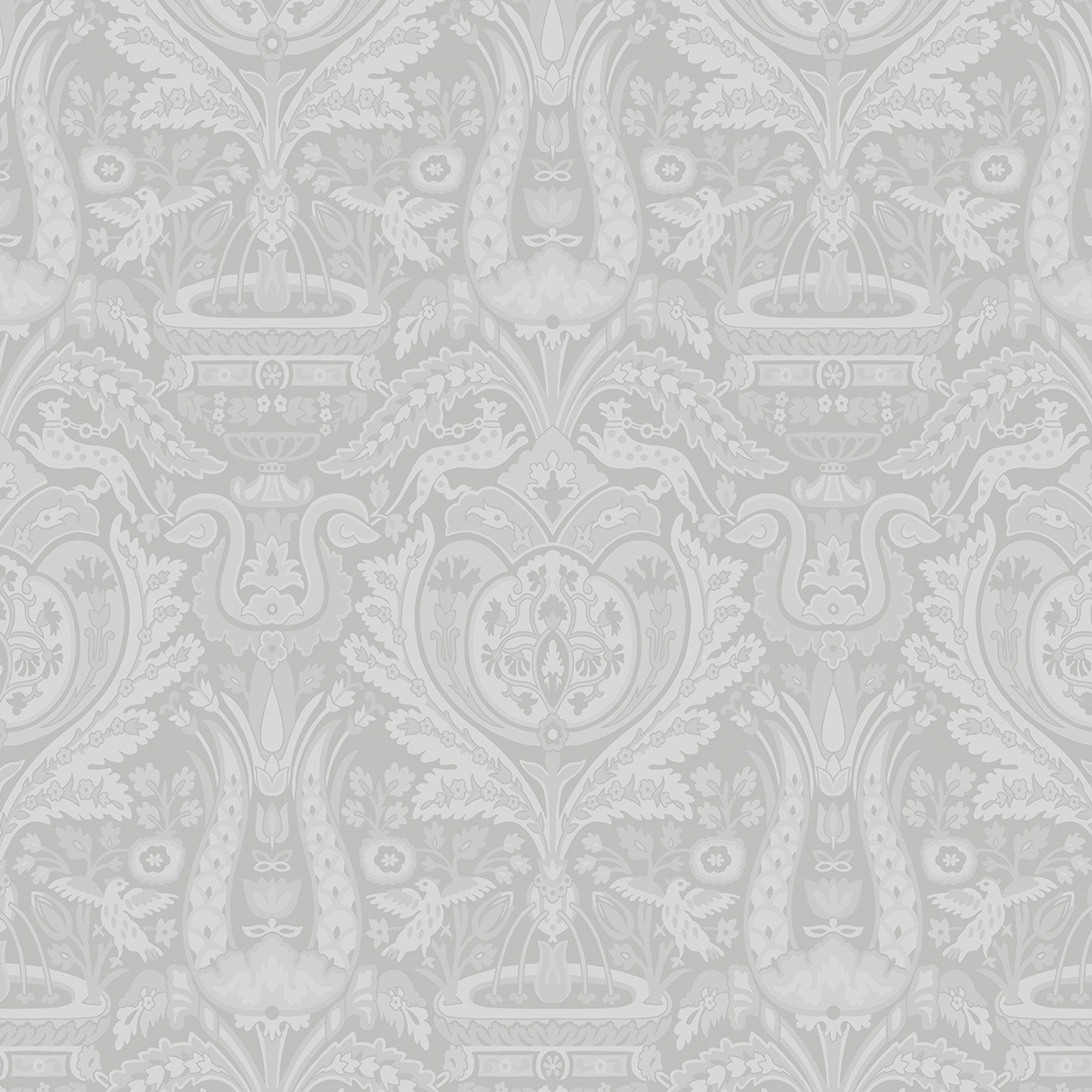 LAURA ASHLEY Vliestapete Heraldic Damask, gemustert, FSC® zertifiziert, mit lebhaftem Druck, 10 Meter Länge