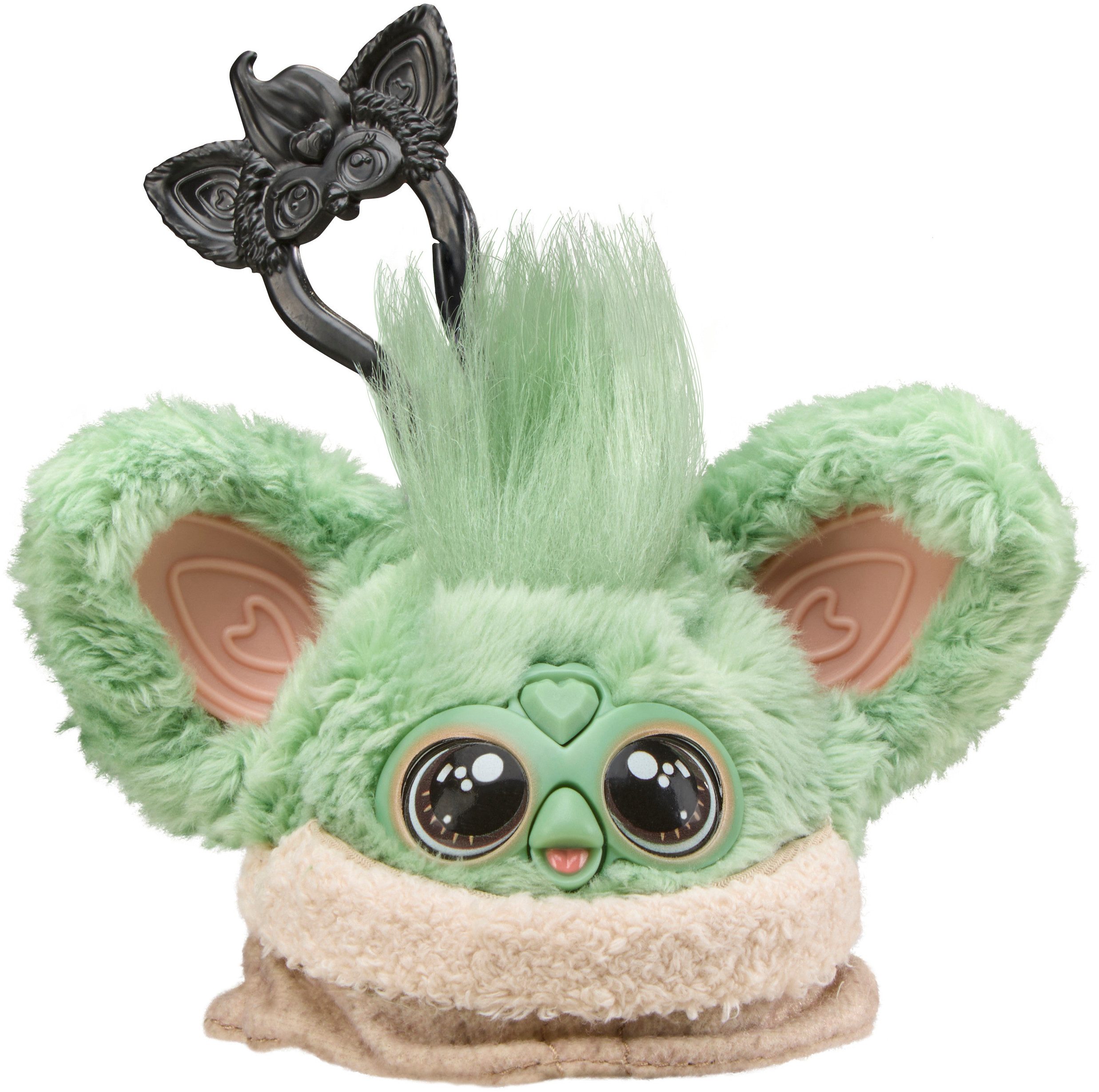 Hasbro Plüschfigur Furby Furblets Grogu, mit abnehmbarem Schlüsselanhänger