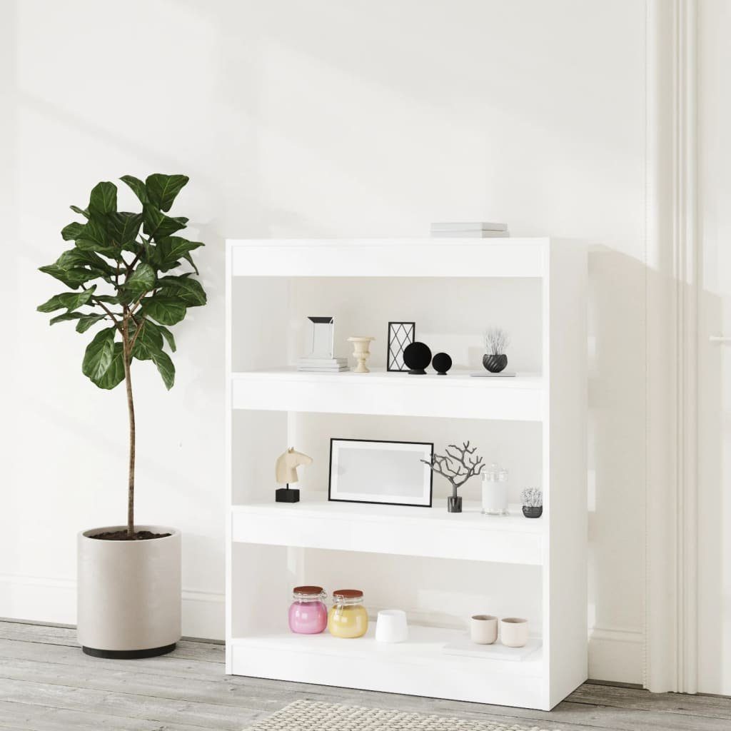 vidaXL Bücherregal Bücherregal/Raumteiler Weiß 80x30x103 cm günstig online kaufen