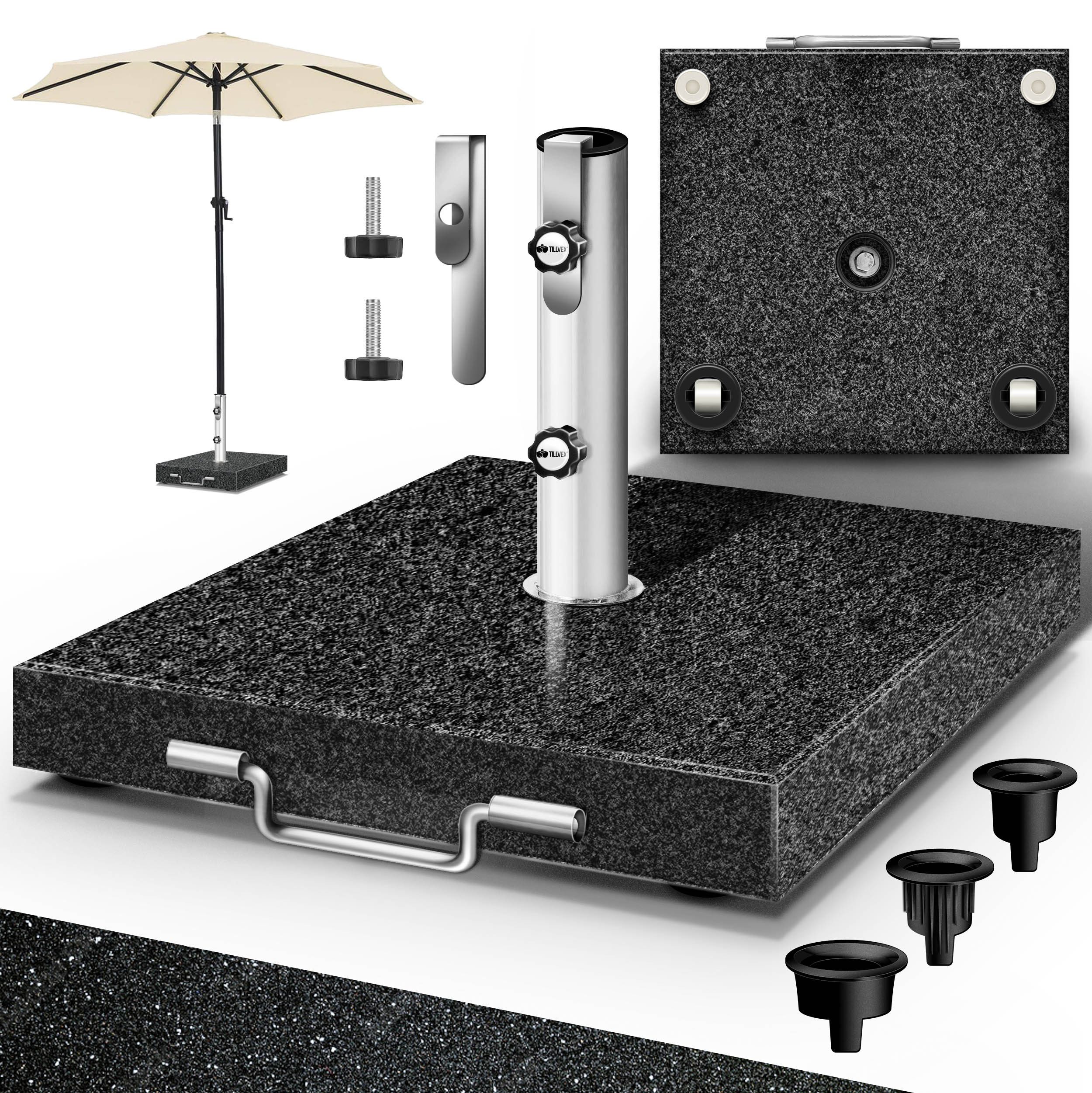 tillvex Sonnenschirm tillvex Granit Sonnenschirmständer, Balkonschirmstände günstig online kaufen