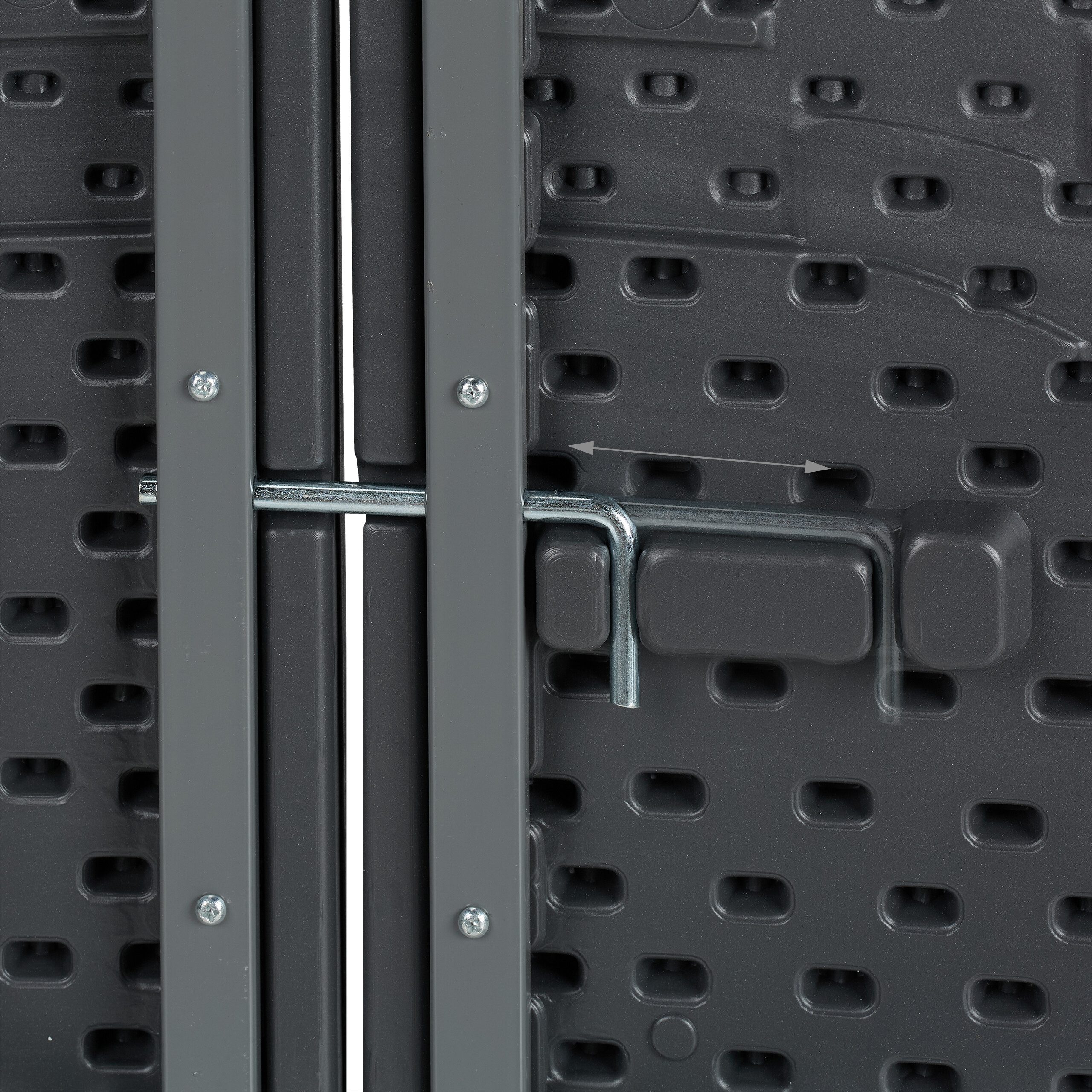 relaxdays Bierzeltgarnitur 3-tlg. Bierzeltgarnitur klappbar, (3er Set, 3-tlg), grau