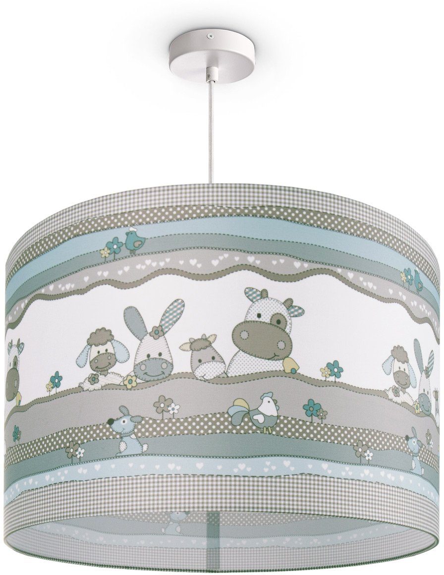 Tier-Motiv, 210, E27 Leuchtmittel, Deckenlampe Kinderlampe LED Pendelleuchte Cosmo ohne Home Paco Kinderzimmer Lampe