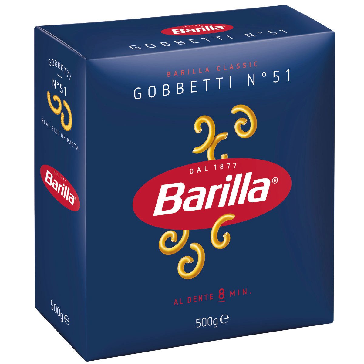 Barilla Nudeln, Barilla Gobbetti Nr 051 Pasta aus Hartweizengriess Hörnchen 500g
