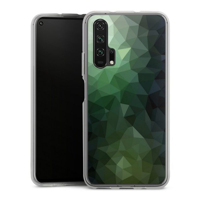 DeinDesign Handyhülle Tarnmuster Mosaik Geometric Polygonal Mosaic Green Huawei Honor 20 Pro Silikon Hülle Bumper Case Handy Schutzhülle