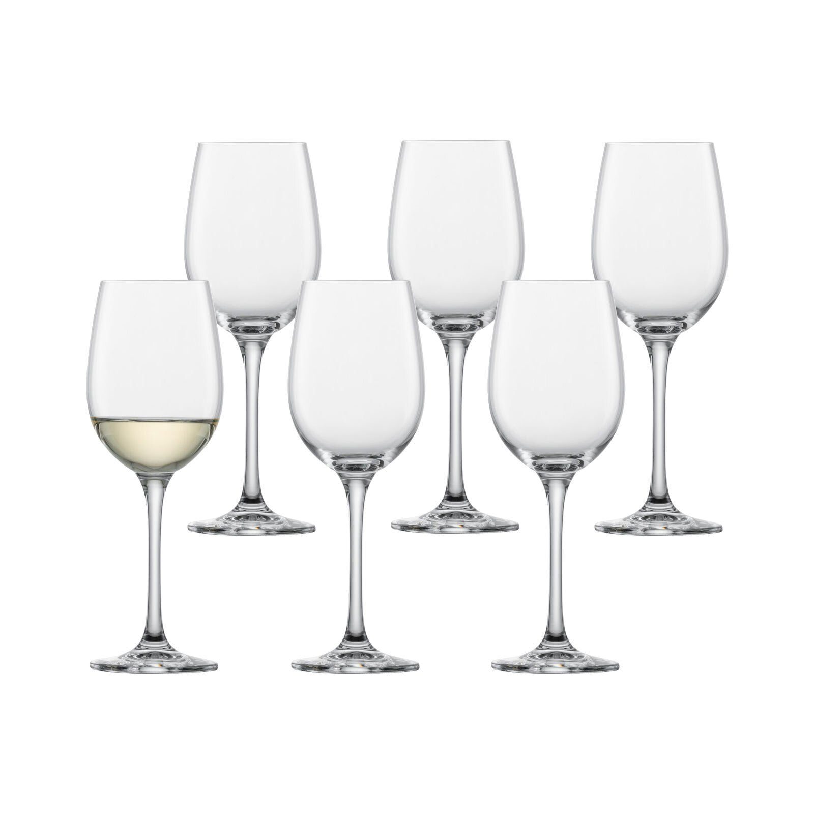 SCHOTT-ZWIESEL Weißweinglas Classico Weißweingläser 312 ml 6er Set, Glas