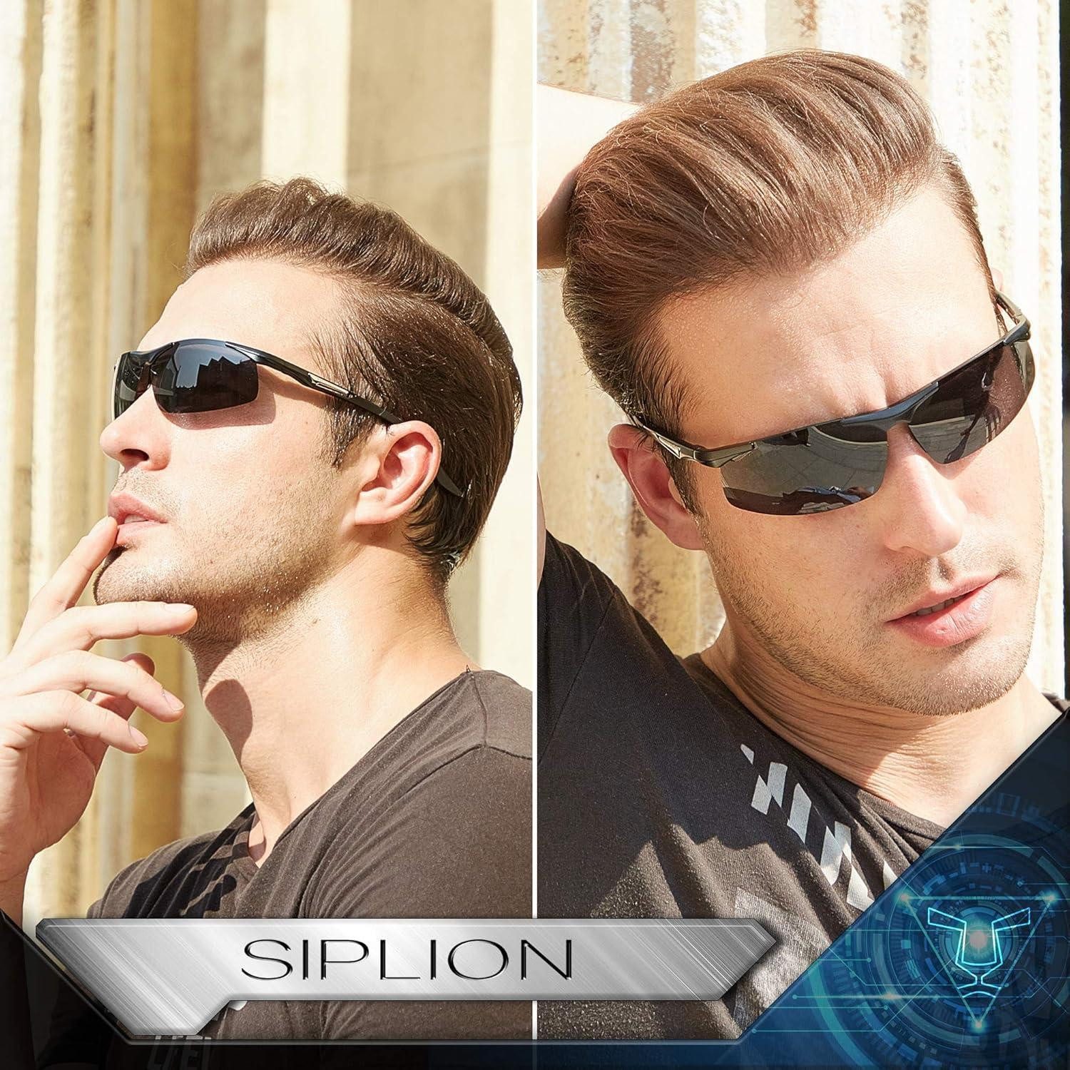 LuxusKollektion Sonnenbrille Sportbrille Herren Polarisierte 8729 Schwarz Non-verspiegelt Linsen