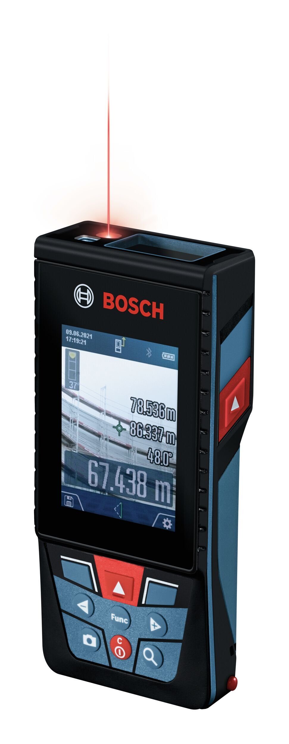 Bosch Professional Punkt- und Linienlaser GLM 150-27 C, Laser-Entfernungsmesser mit Schutztasche