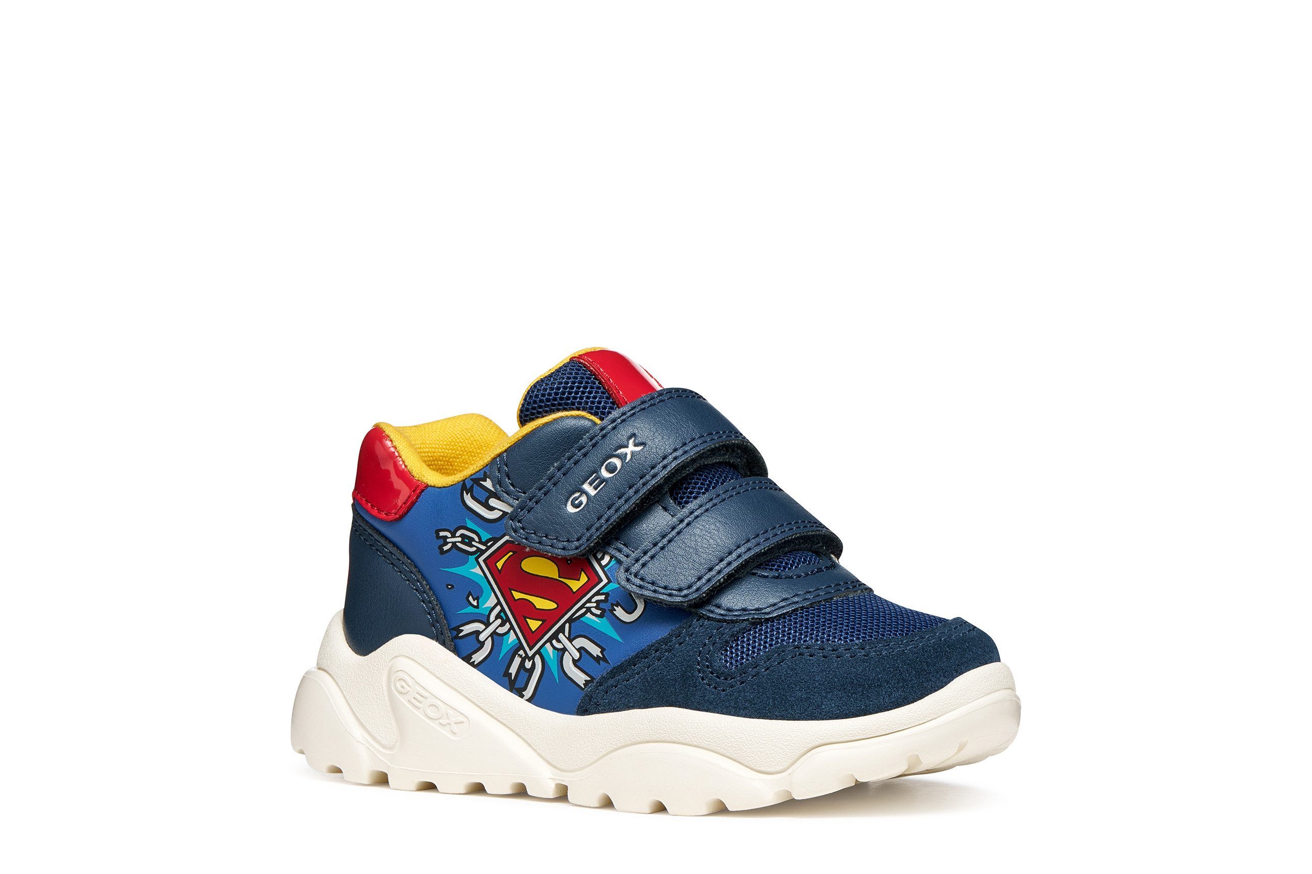 Geox B CIUFCIUF BOY Lauflernschuh Babyschuh mit farbigen Besätzen, Größenschablone zum Download