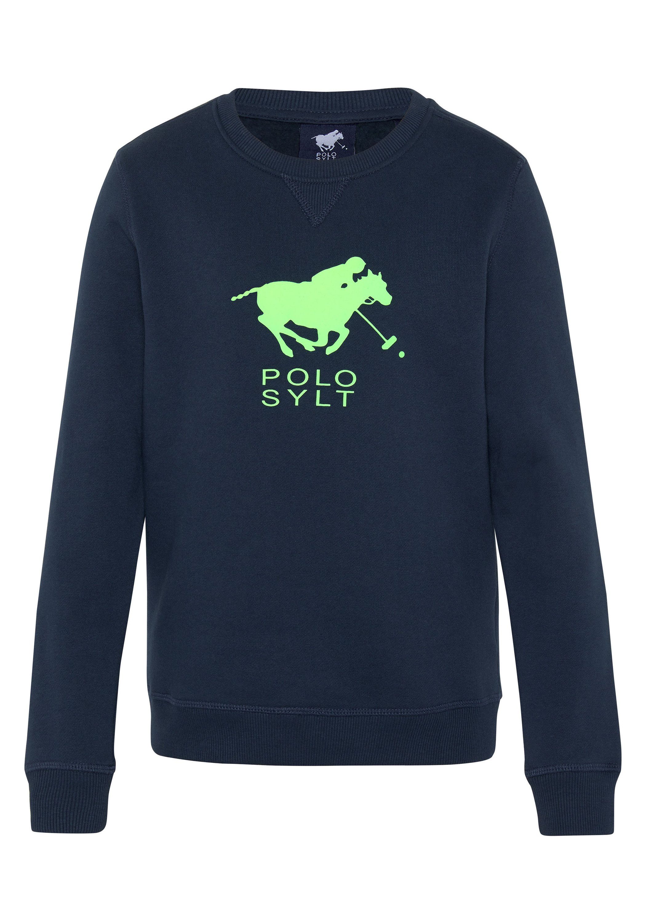 Polo Sylt Sweatshirt mit Label-Print Total Eclipse