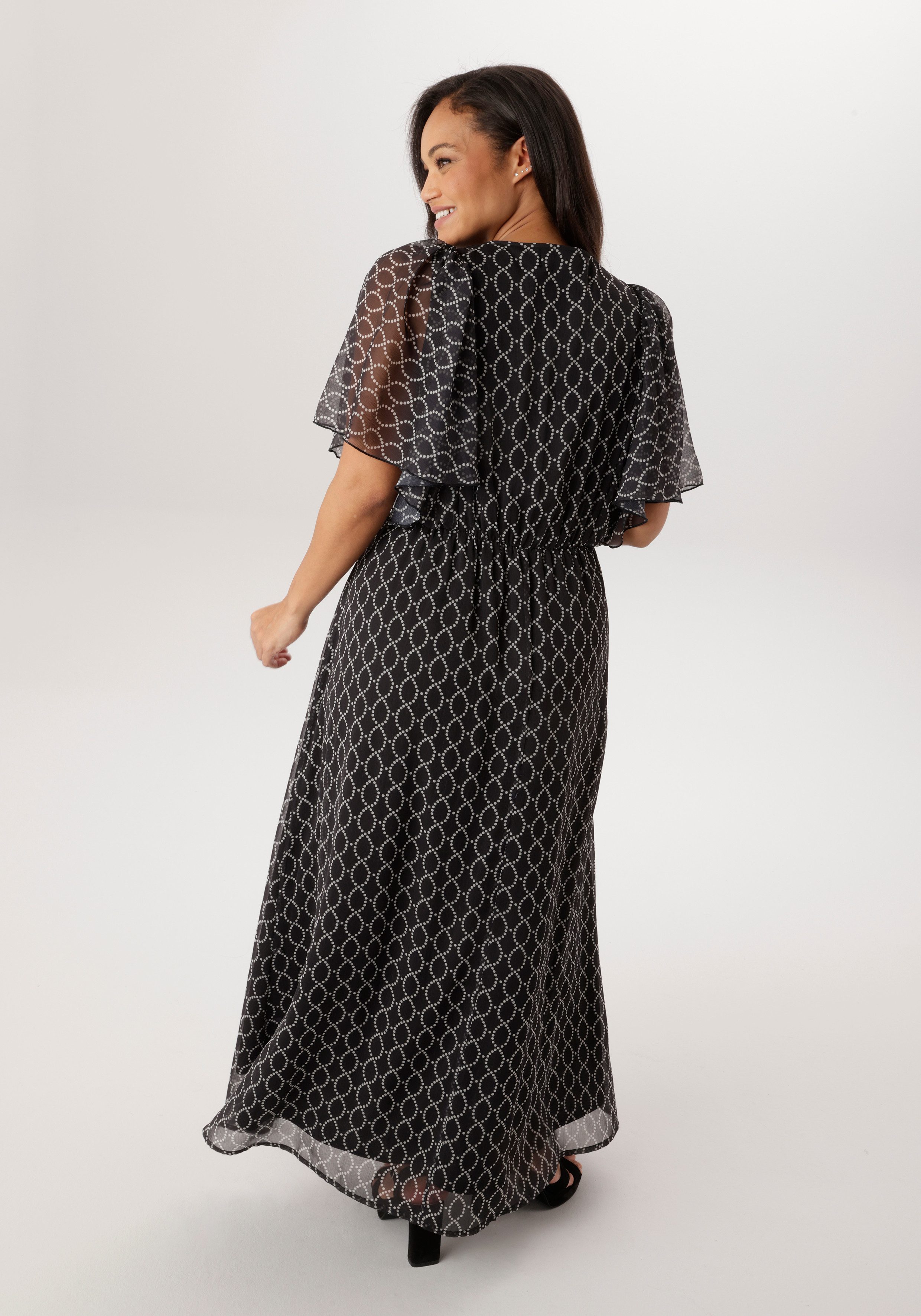 Aniston PLUS Chiffonkleid mit tollem Druck - NEUE KOLLEKTION