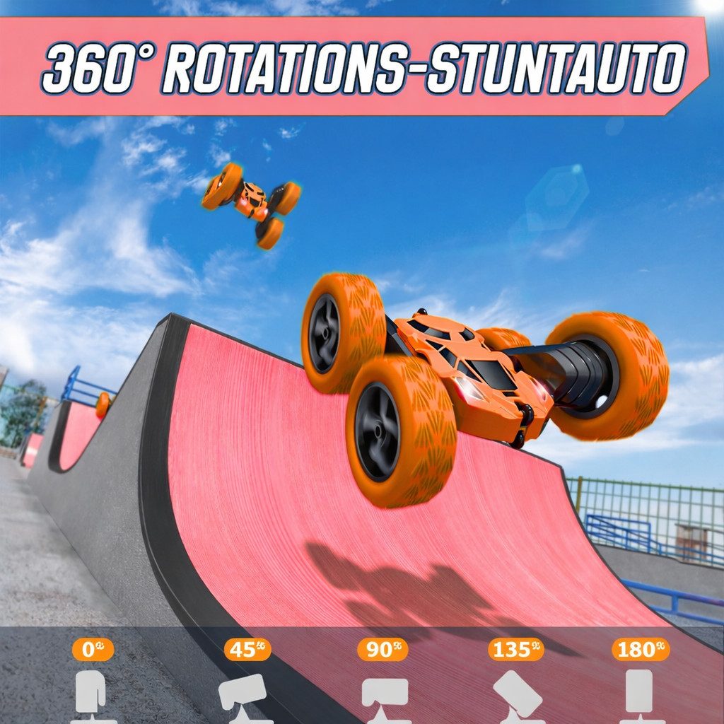 Diyarts RC-Auto (Ferngesteuertes Stuntauto inkl. 2 Akkus & Fernbedienung, S günstig online kaufen