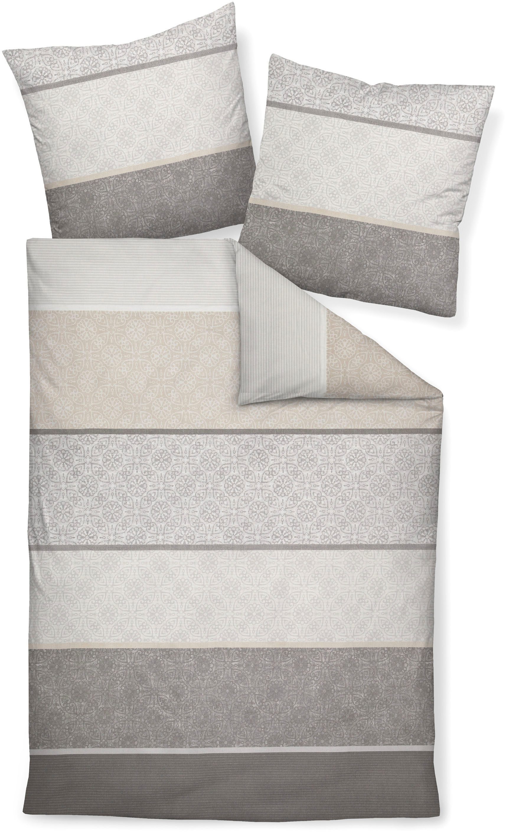 Janine Bettwäsche Warnemünde, Mako-Satin, 2 teilig, günstig online kaufen