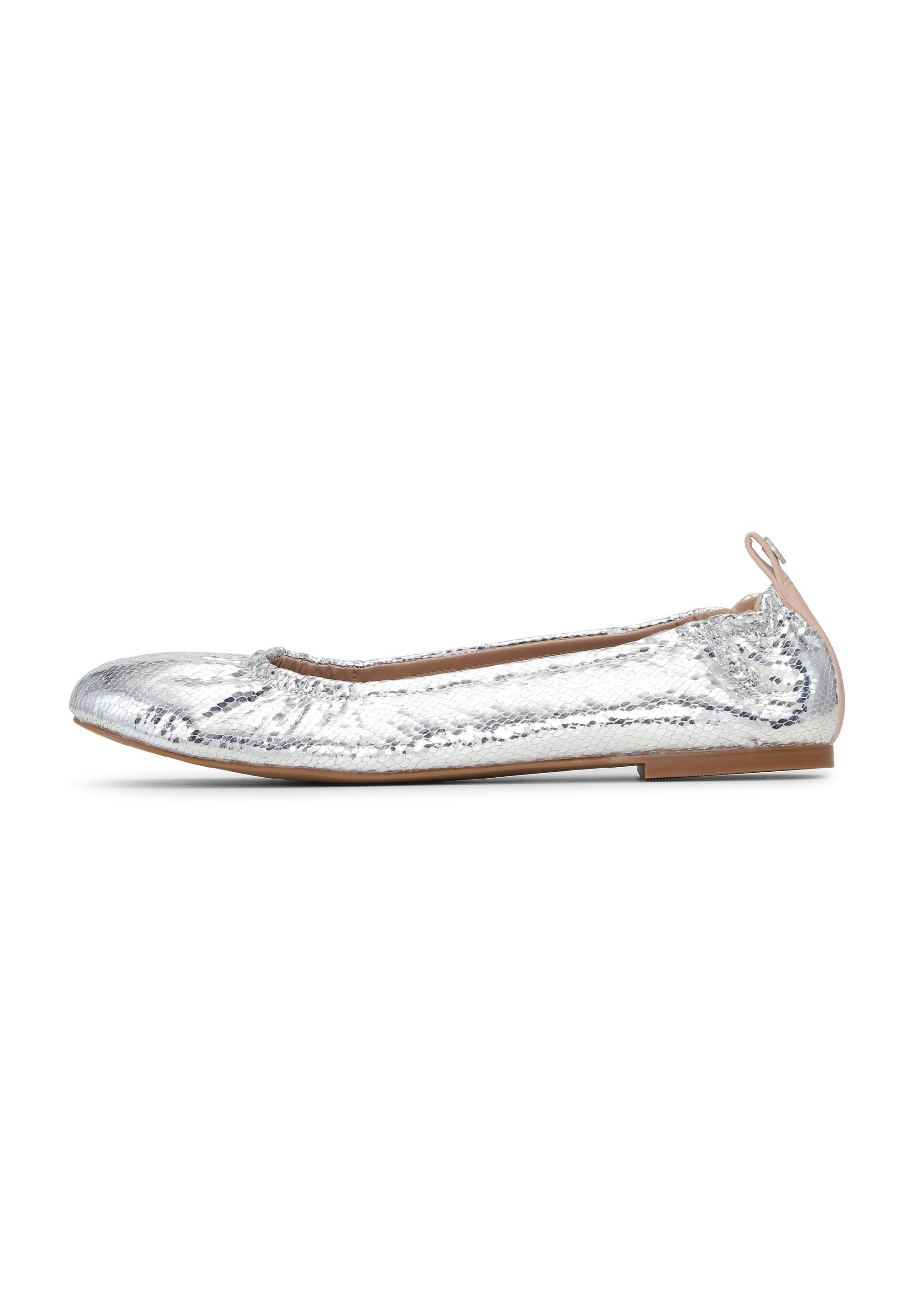 Ilse Jacobsen PANORA01 Ballerina Ballerina, flexibel, PU metallic, TPR-Sohle, modern, bequem