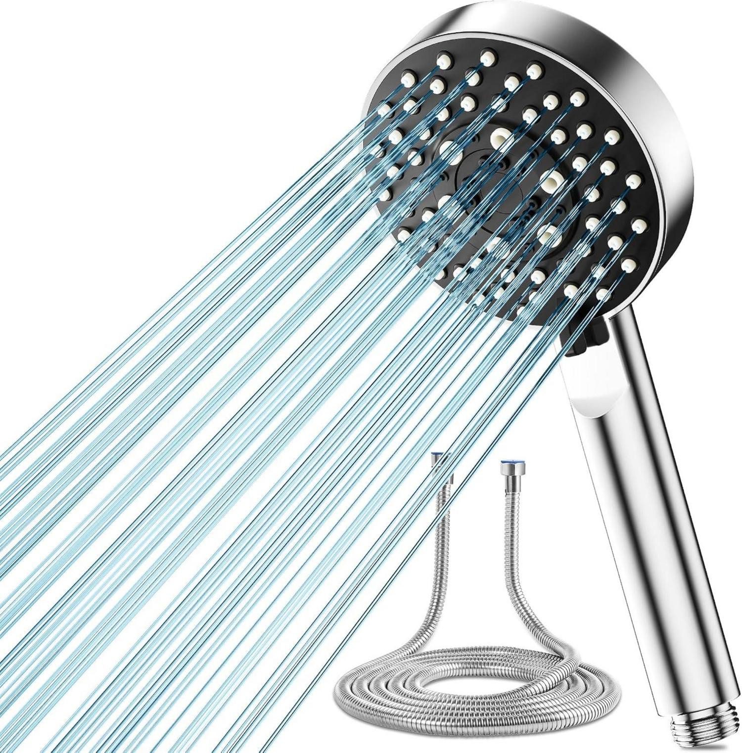 LuxusKollektion Handbrause Duschkopf Wassersparend mit Schlauch günstig online kaufen