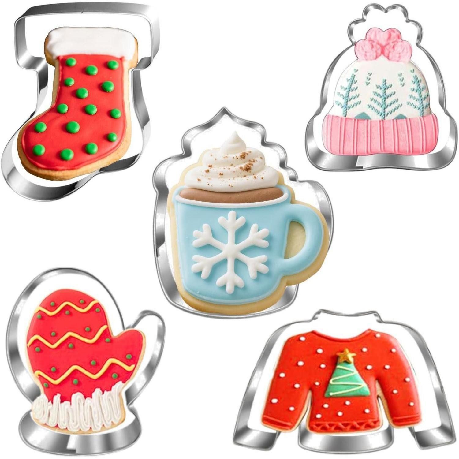LuxusKollektion Ausstechform Ausstechformen Set 5 Stück Weihnachten Winter