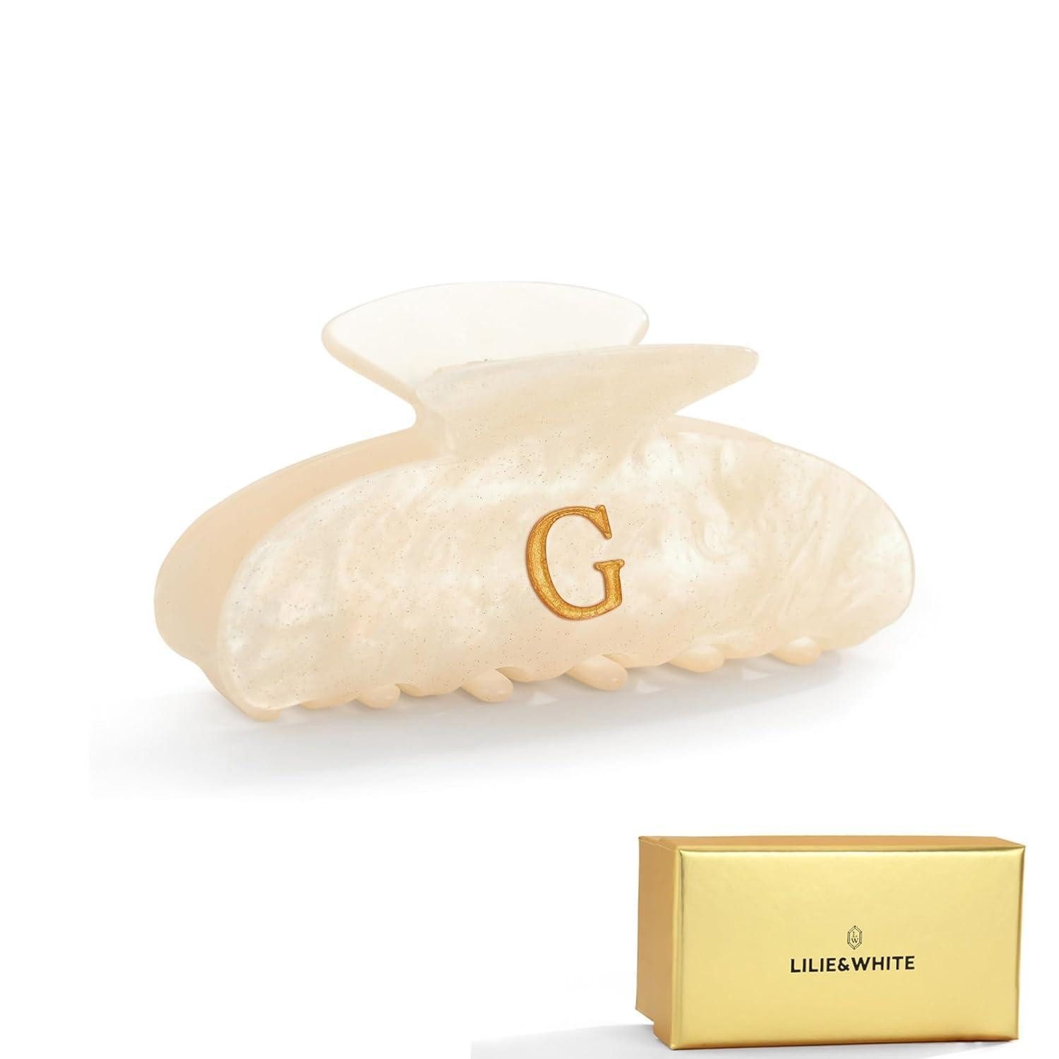 LuxusKollektion Haarklammer Haarklammer Damen Perlmuttoptik Accessoire 1 stück (1er Pack) G