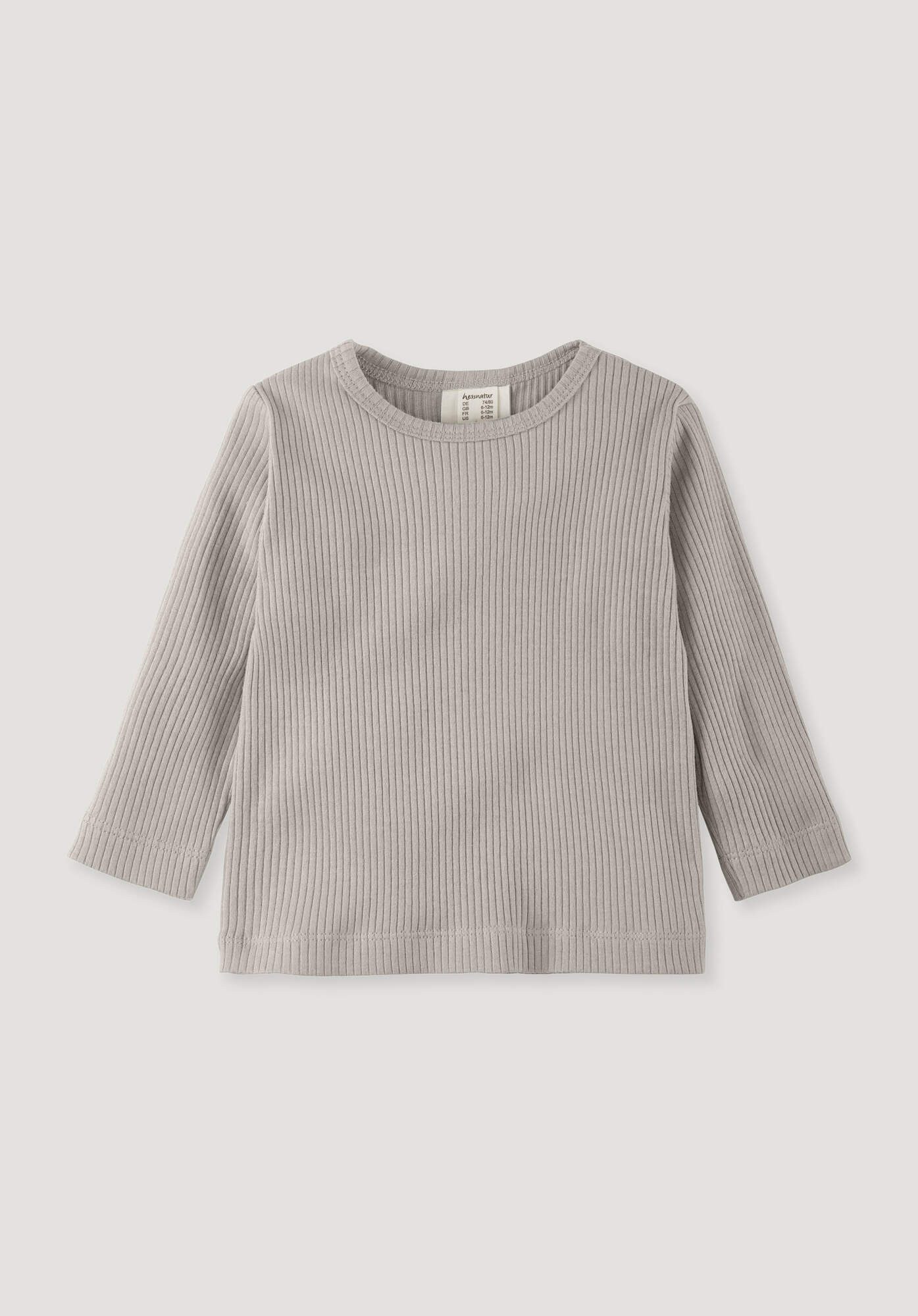 Hessnatur T-Shirt aus reiner Bio-Baumwolle mit Bio-Merinowolle (1-tlg)