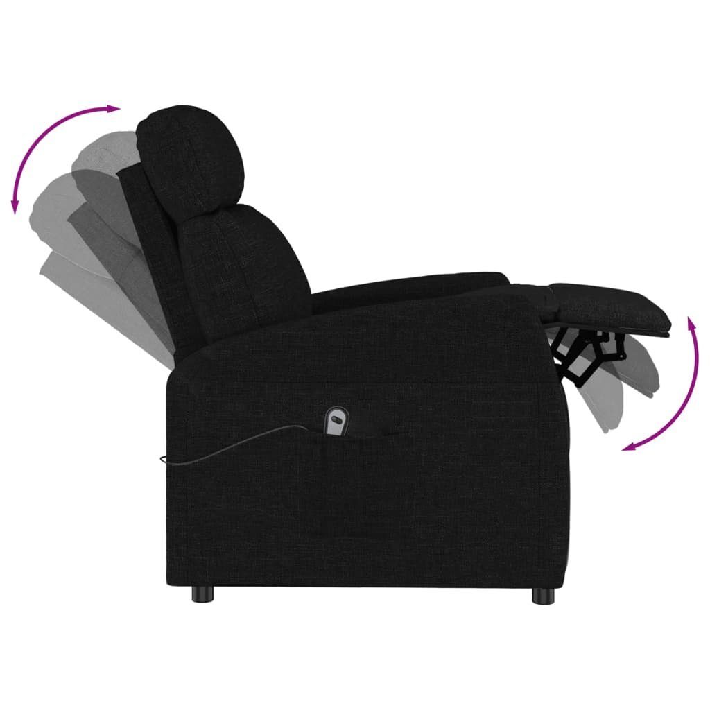 vidaXL Relaxsessel Sessel (1-St) Elektrisch Schwarz Stoff