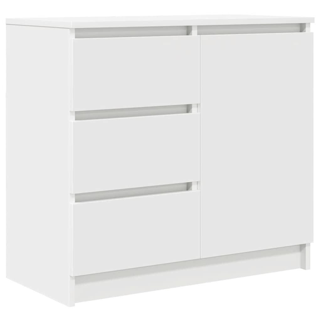 vidaXL Sideboard Sideboard mit Schublade Weiß günstig online kaufen