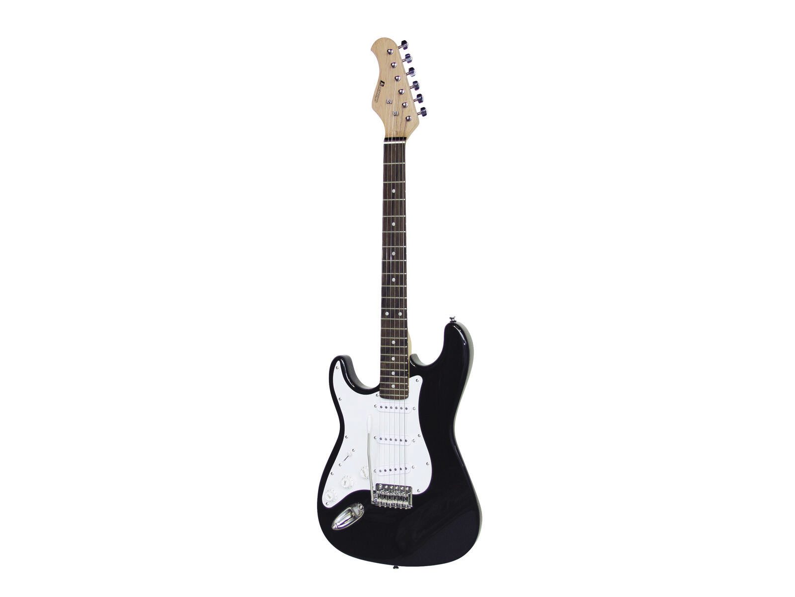 E-Gitarre DIMAVERY ST-203 E-Gitarre LH, schwarz