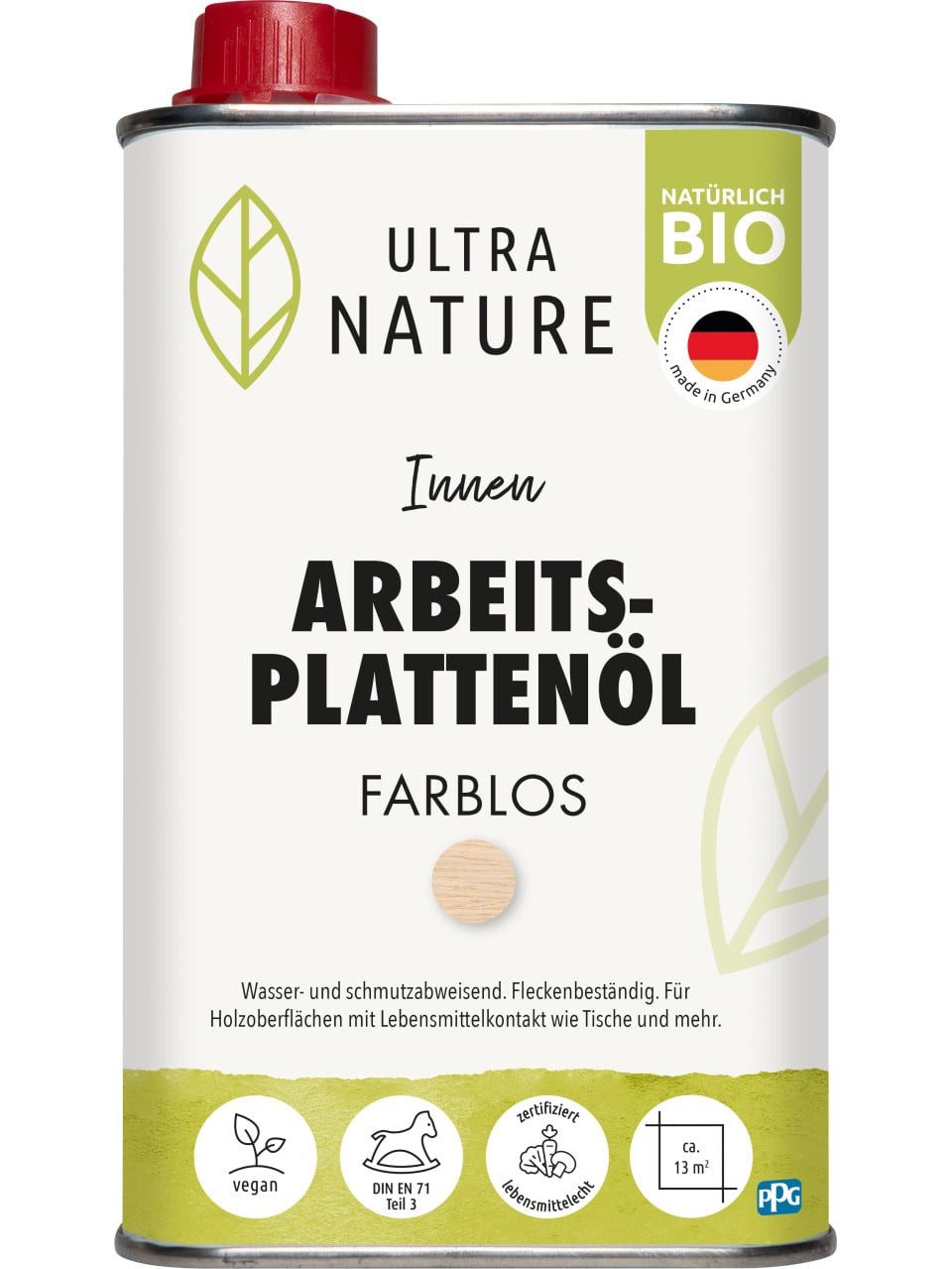 ULTRA NATURE Ultra Nature Arbeitsplattenöl 0,5 L farblos Holzpflegeöl