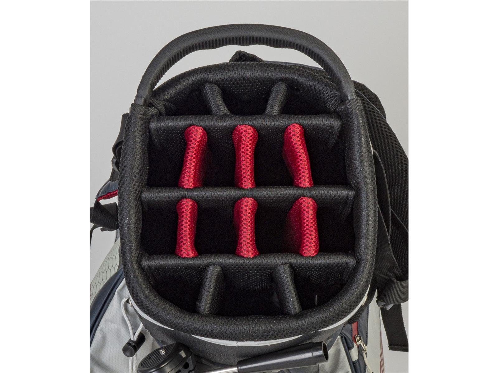 Golf Big Tour, Hybrid Wasserabweisen Ständerbag BIG Golfreisetasche I DRI MAX Max Silber 14-fach LITE Divider