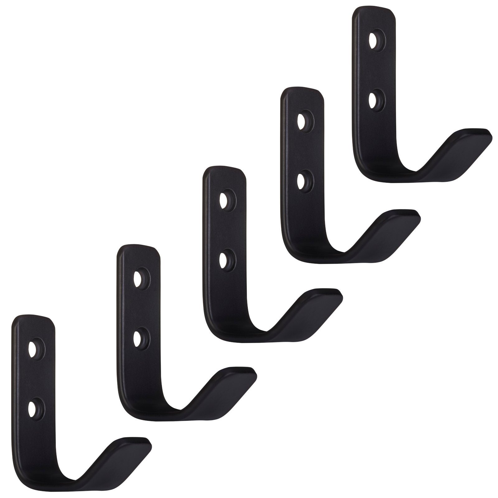 SO-TECH® Garderobenhaken ALBA echt Edelstahl schwarz günstig online kaufen