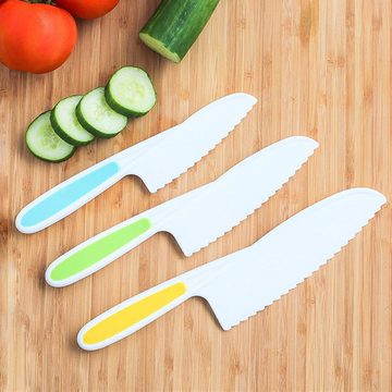 NATICY Kochmesser Messerset für Kinder,Nylon-Küchenmesser
